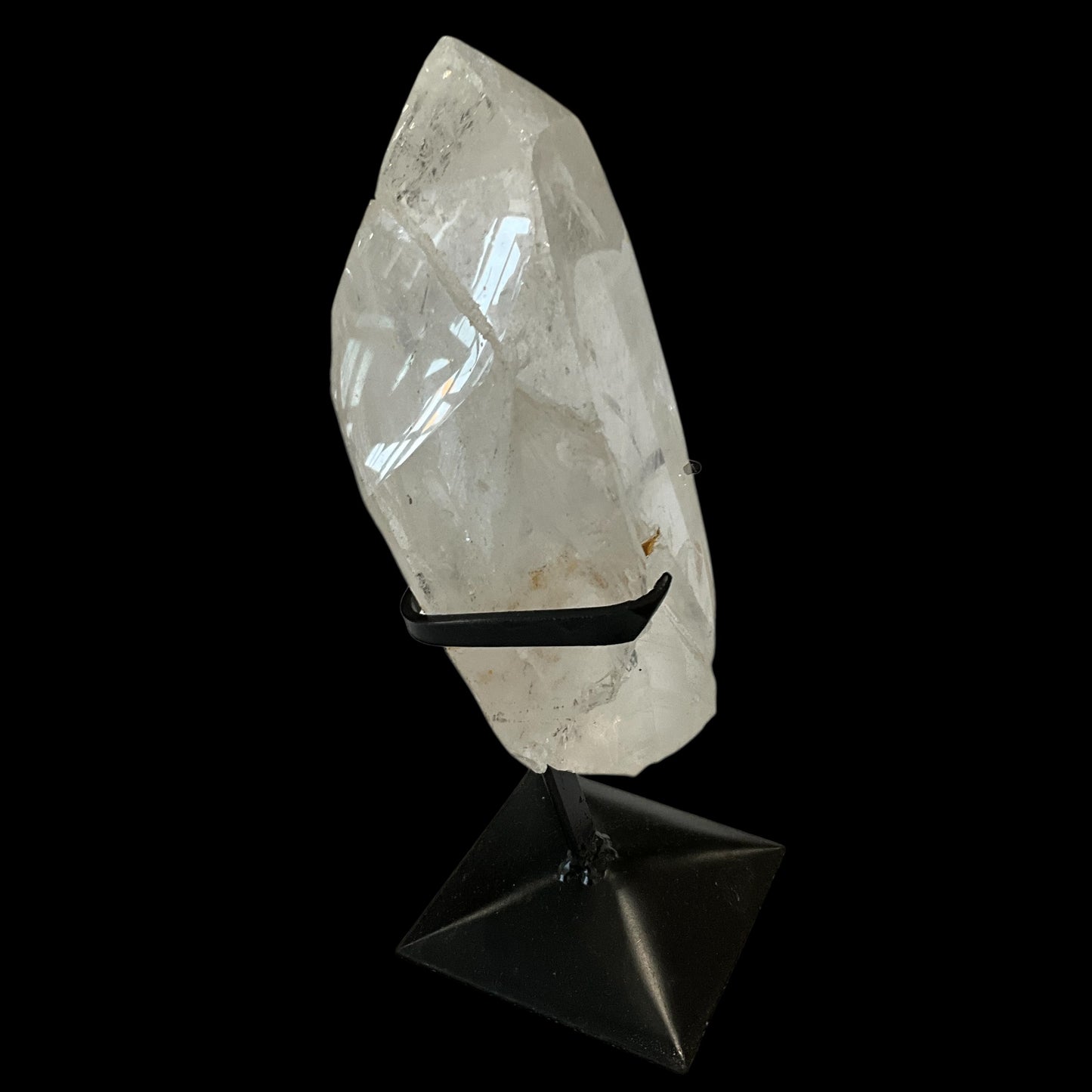 Abstract Quartz Crystal Generator on Metal Stand