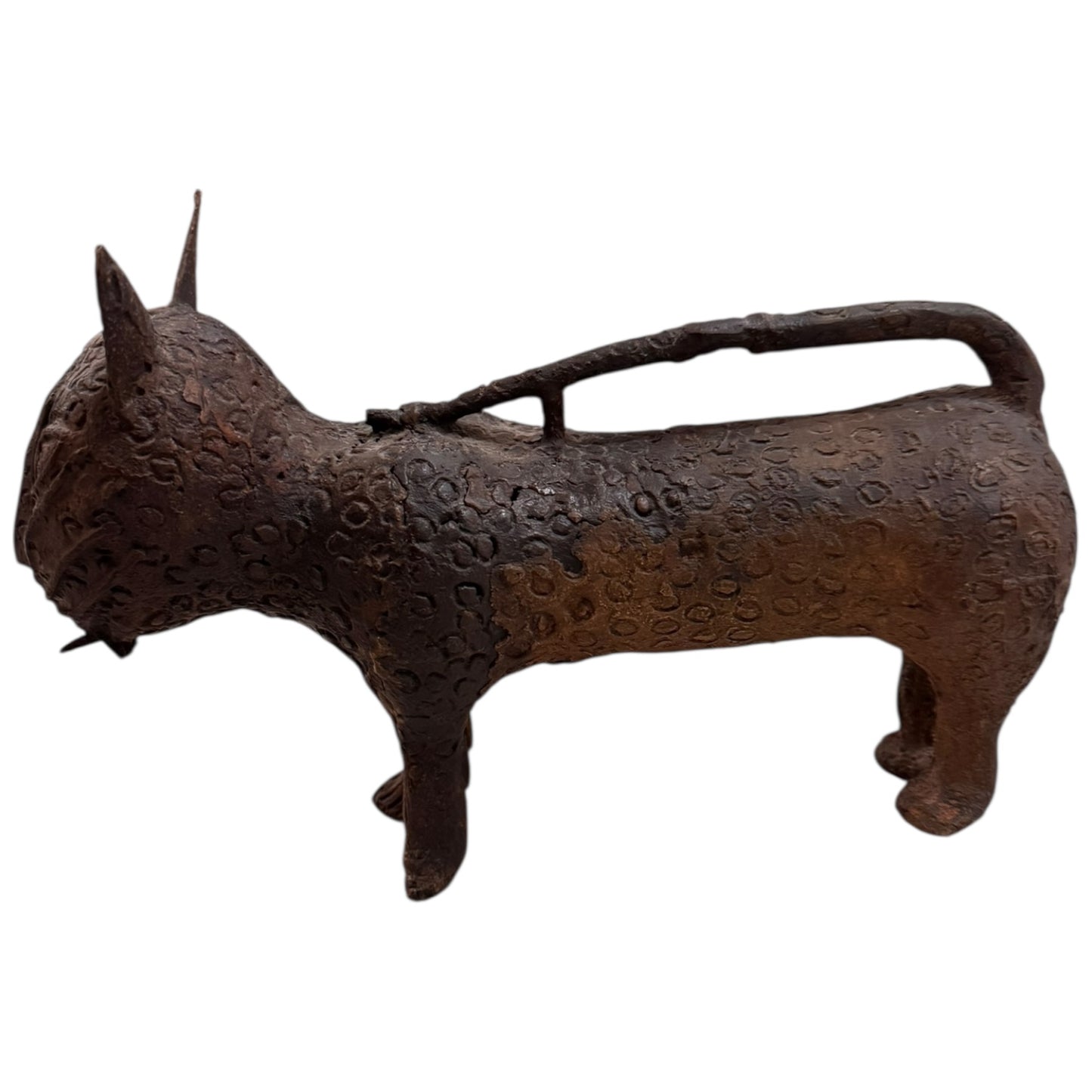Vintage Benin Bronze Leopard