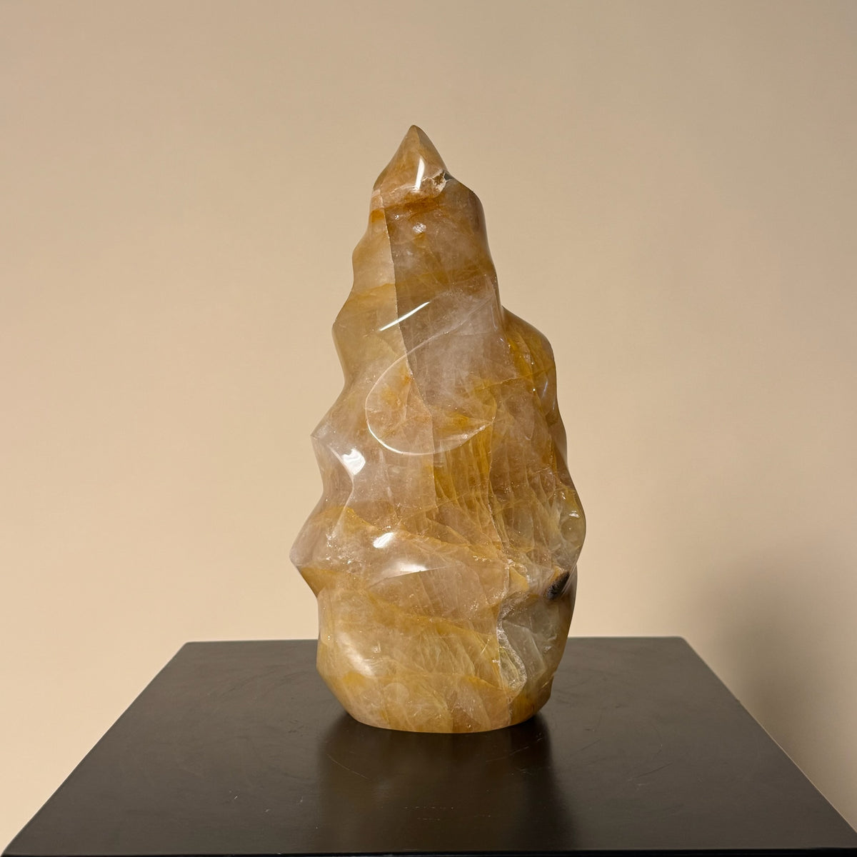 Light Golden Healer Spiral Cut Crystal