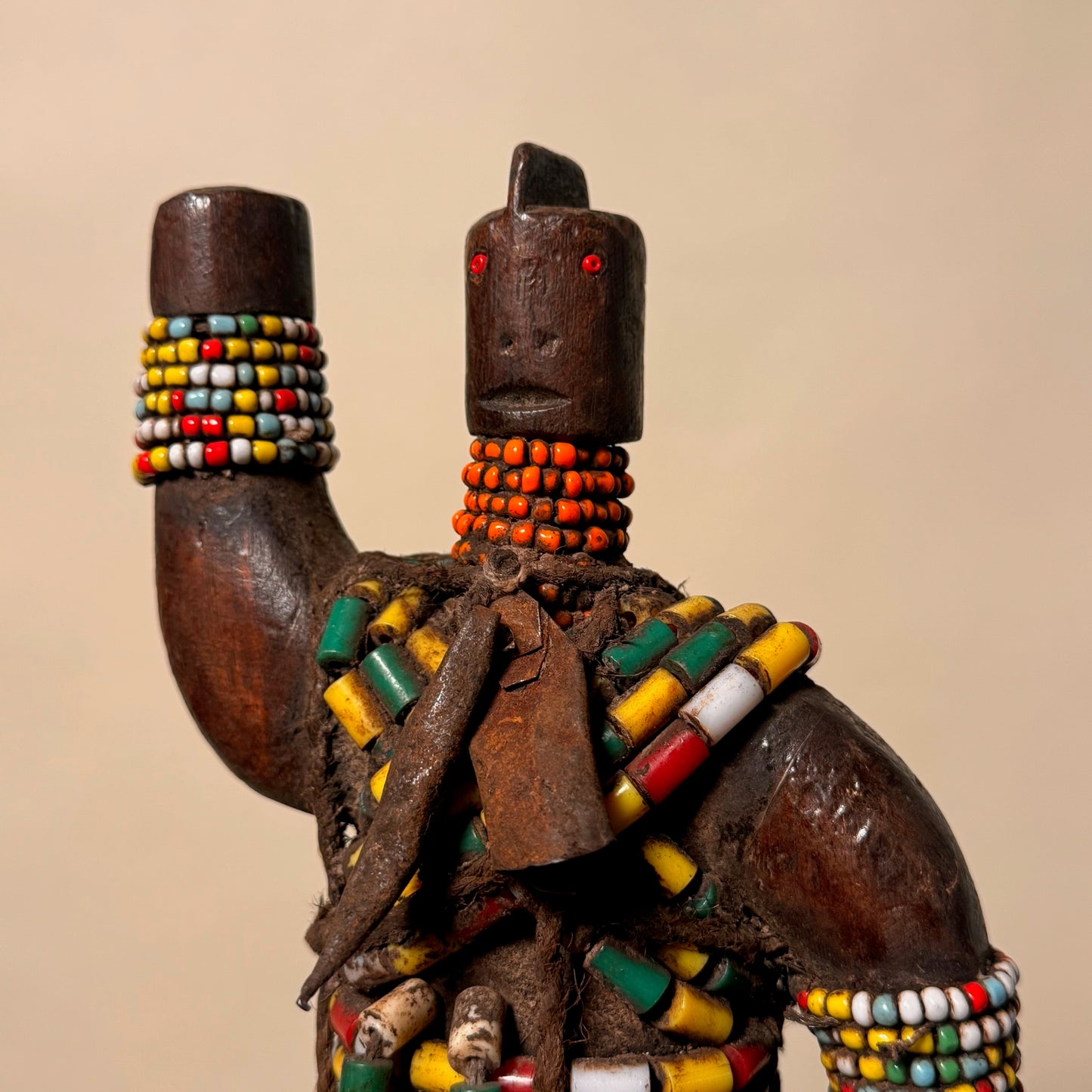 Namji Fertility Doll with Green and Yellow Beads