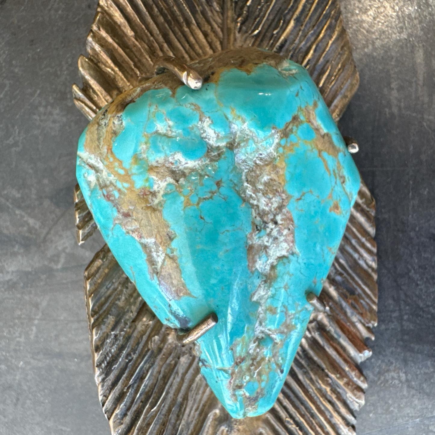 Double Raven Turquoise Necklace