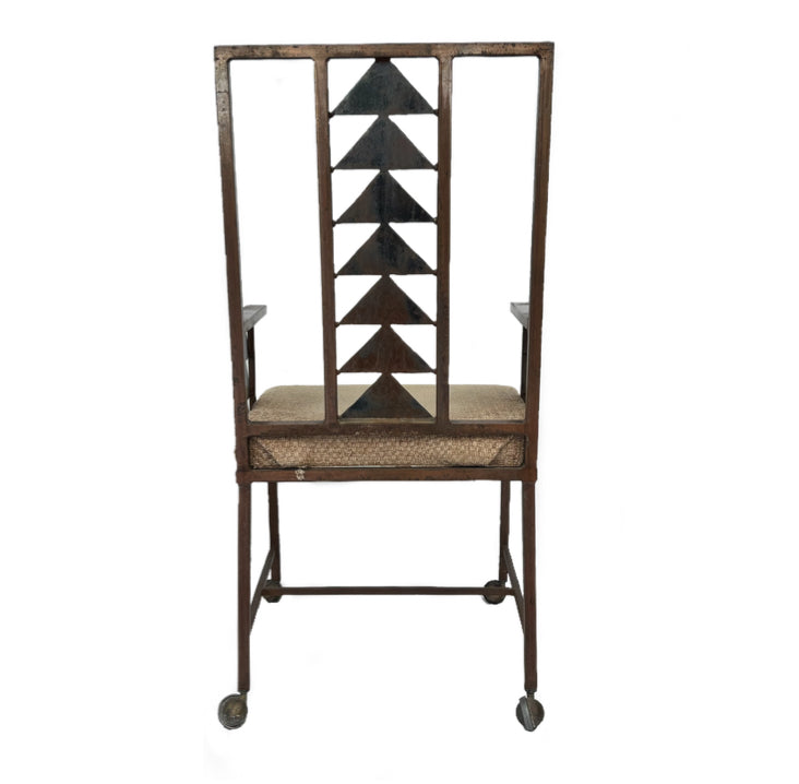 Metal Rolling Chair