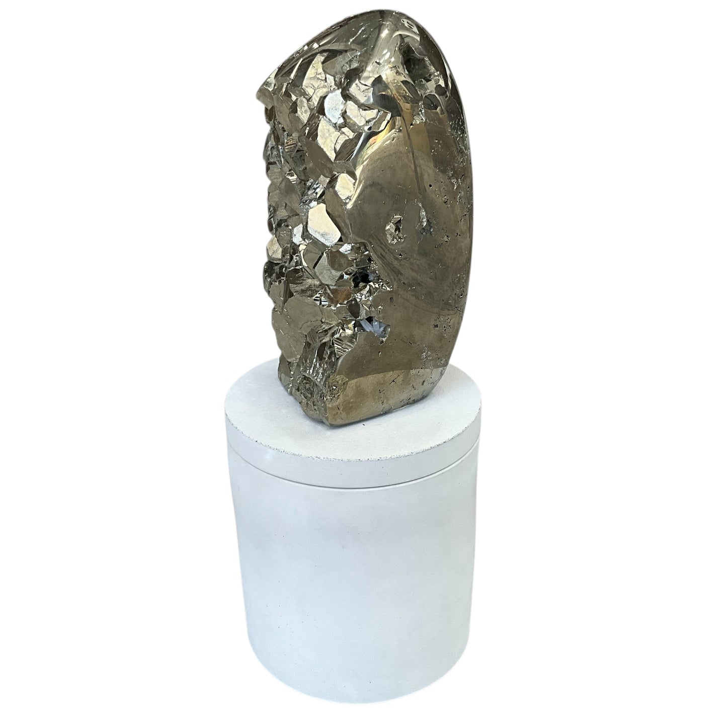 Abstract Pyrite Lid Gardenia Candle #6