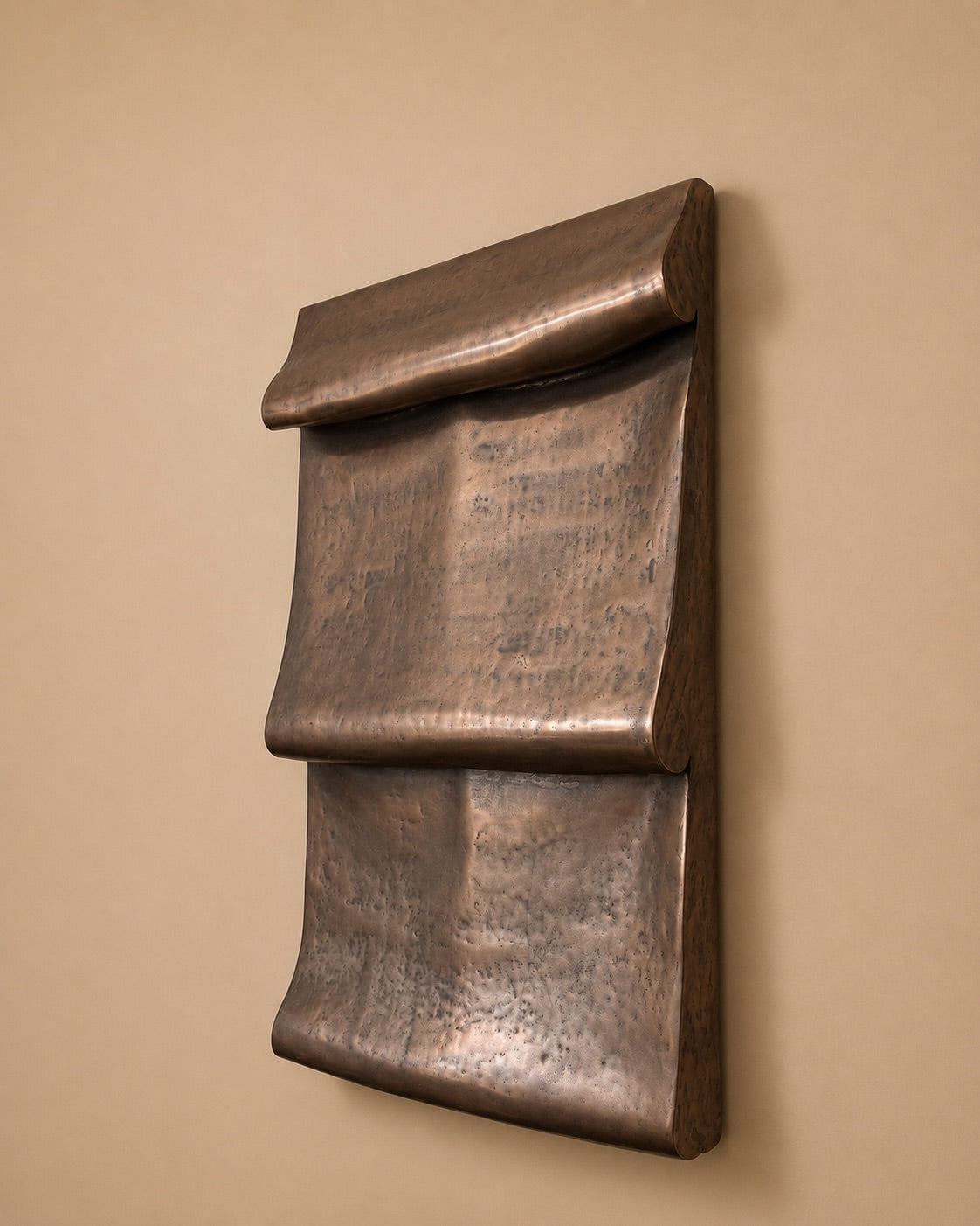 "Bronze Fold" Wall Hanging