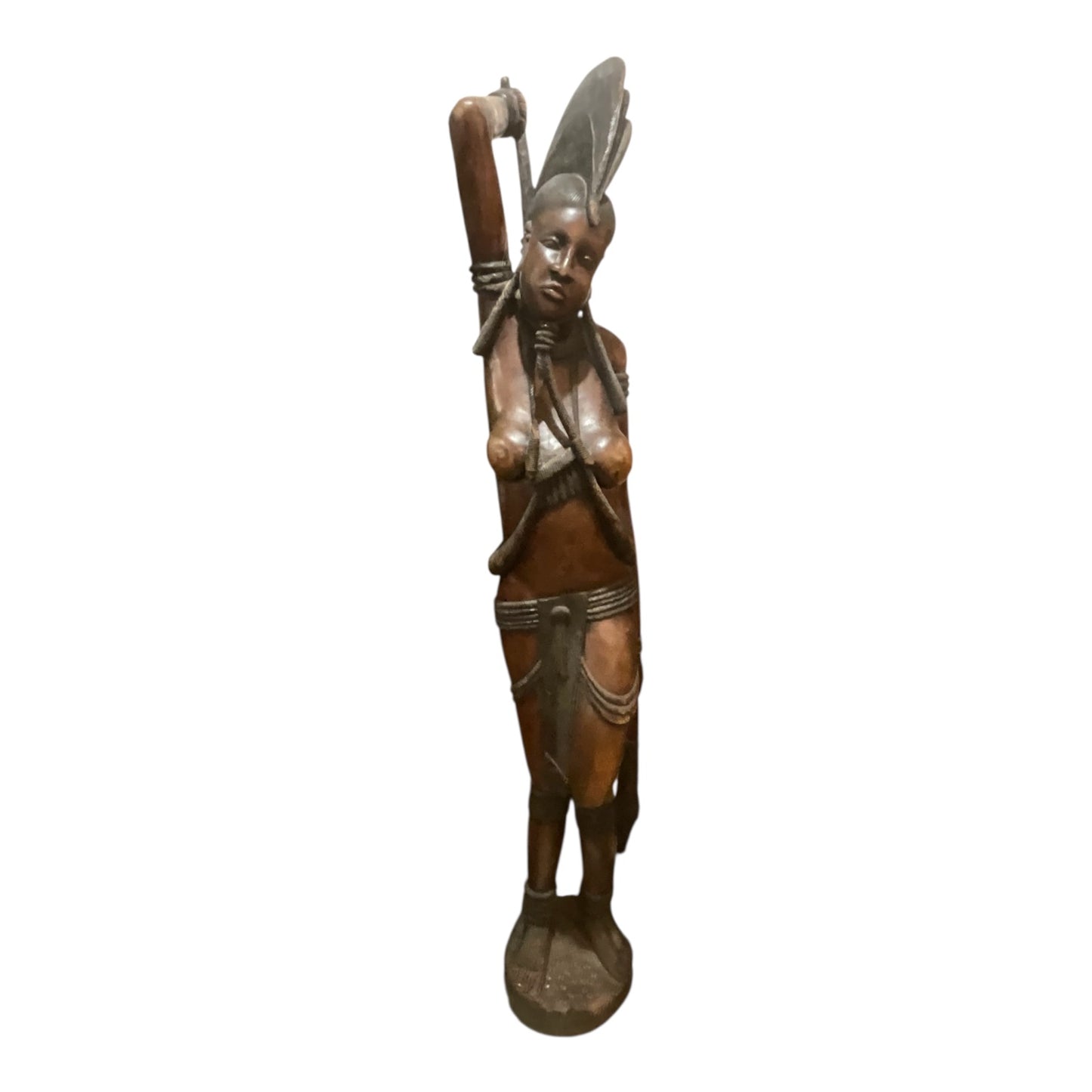 Laobe Female Ironwood Warrior Statue