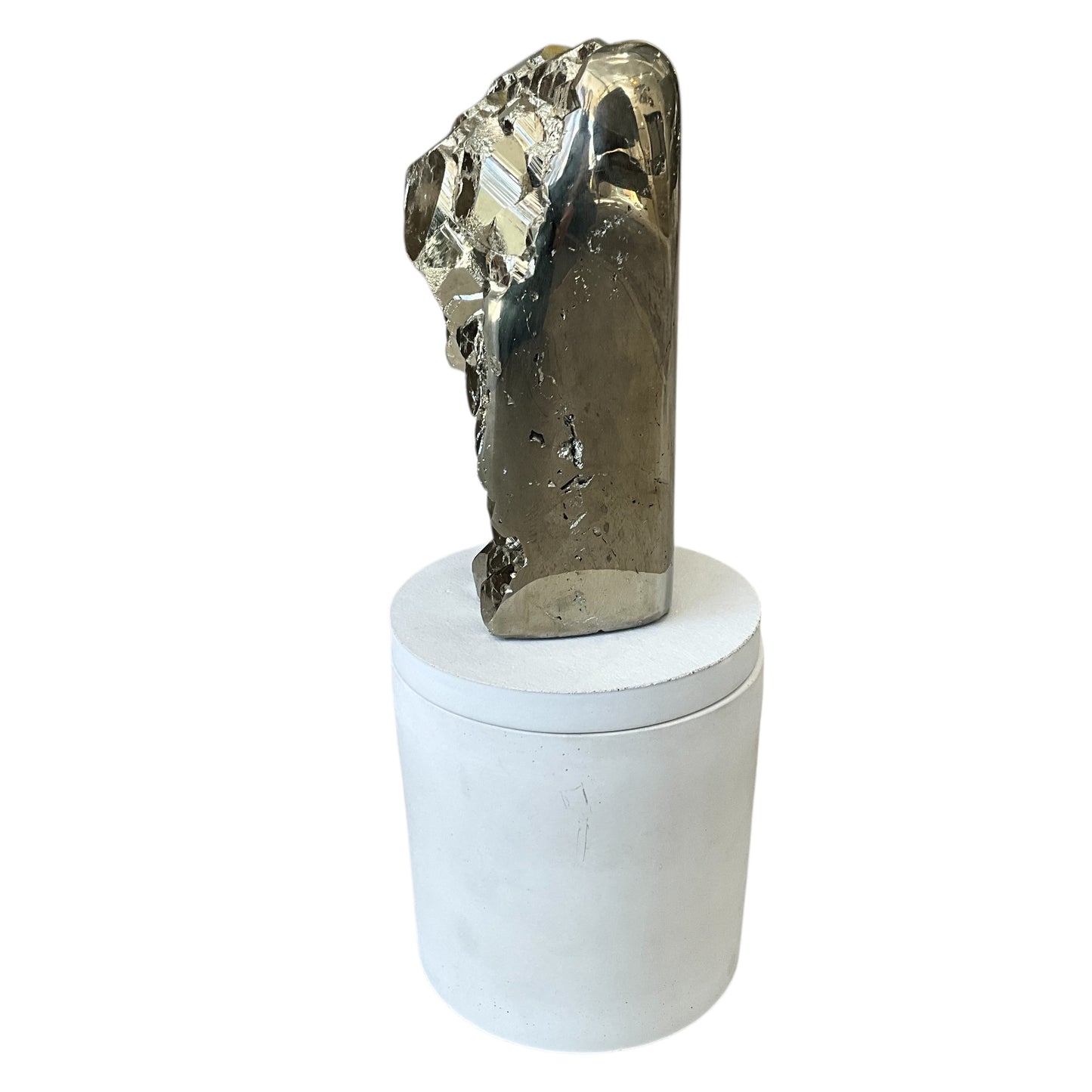 Abstract Pyrite Lid Gardenia Candle #5