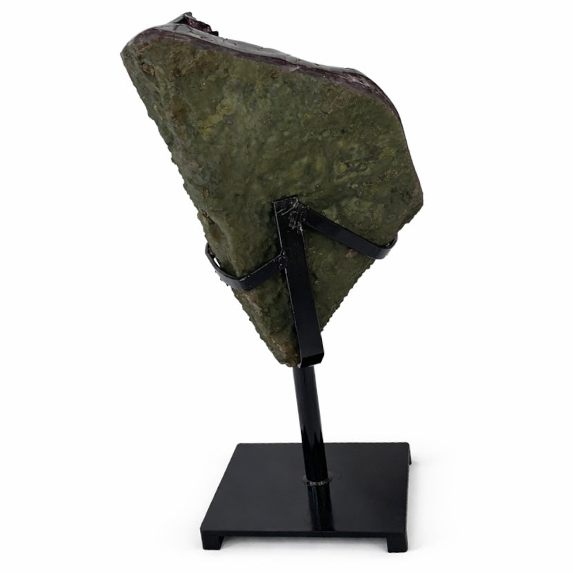 Large Amethyst Deep Purple Crystal on Stand