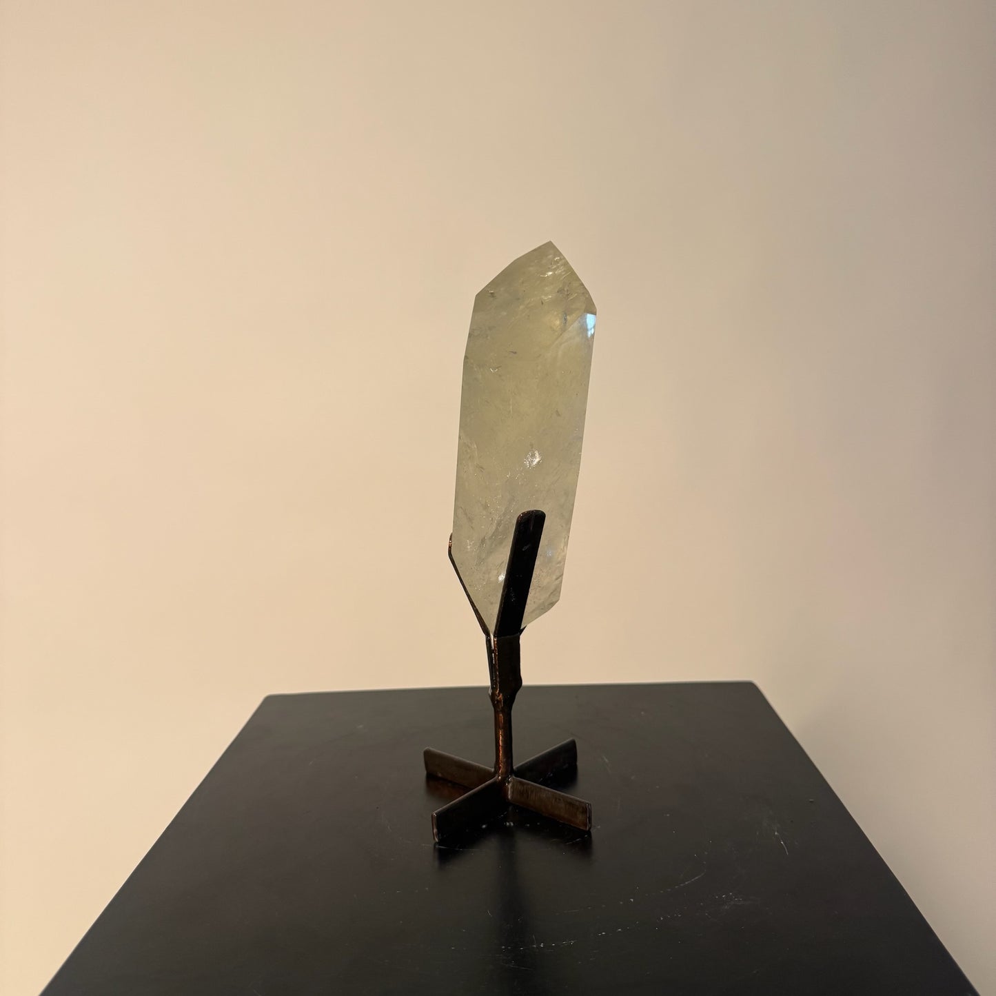 Citrine Crystal Polished Double Point on Stand