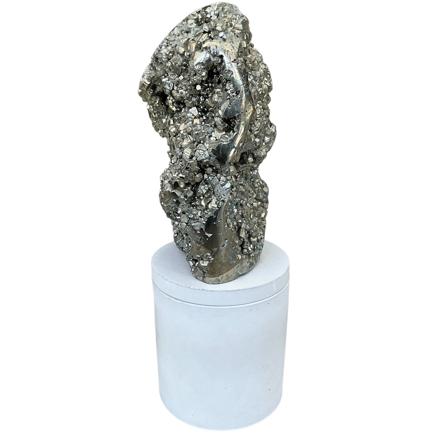 Abstract Pyrite Lid Gardenia Candle #4