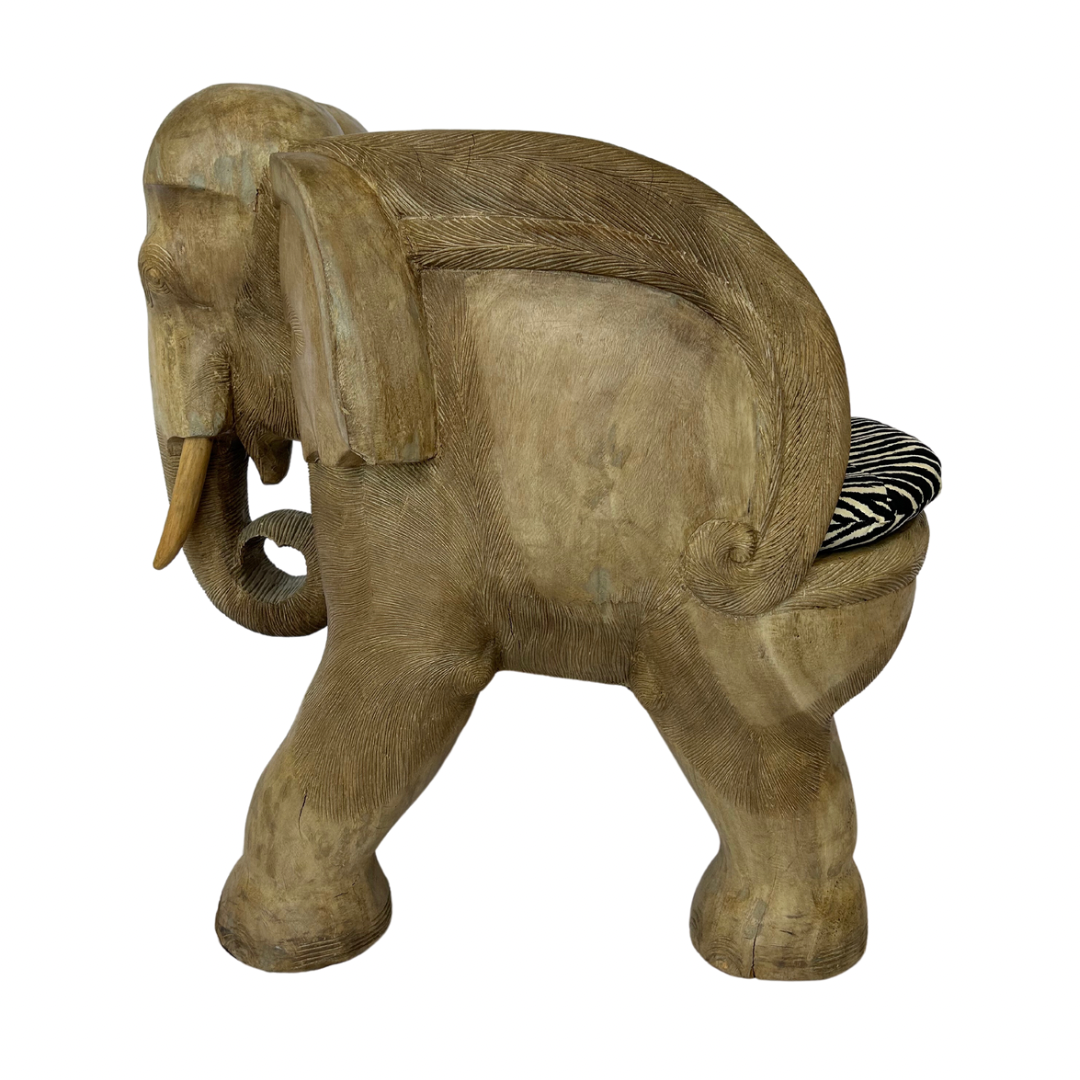 Wooden elephant chair hotsell