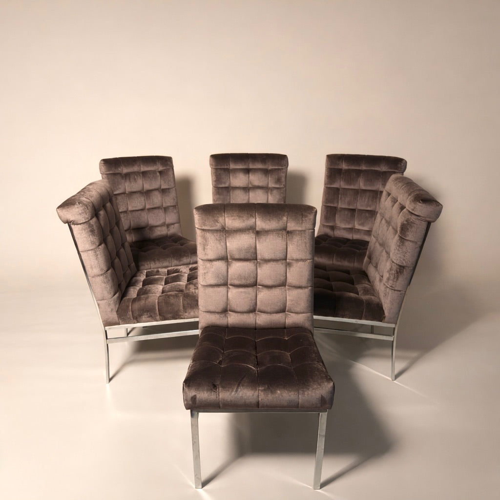 Set of 6 Pierre Cardin 1970's Dining Chairs