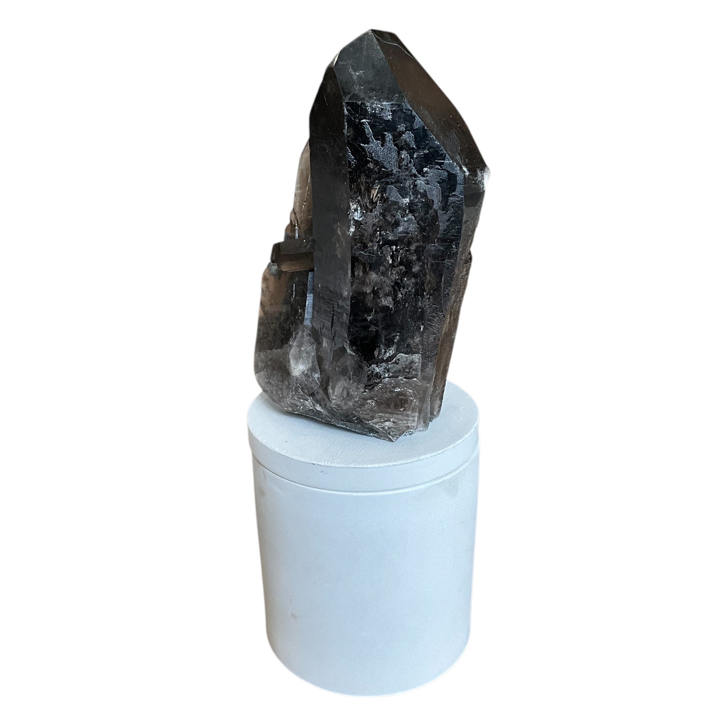 Large Smoky Quartz Generator Gardenia Candle