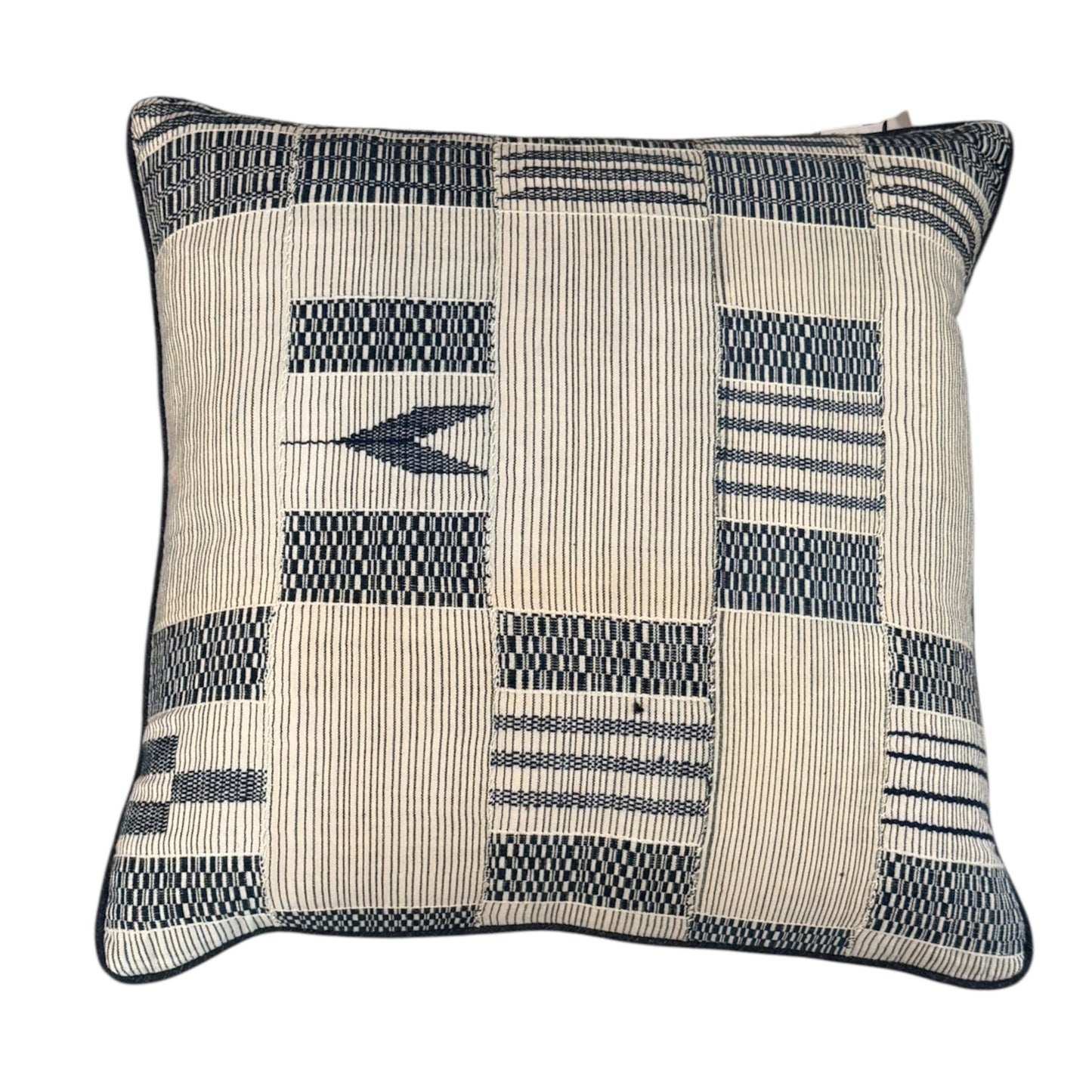 Vintage Geometric Square Fabric Throw Pillow (2)
