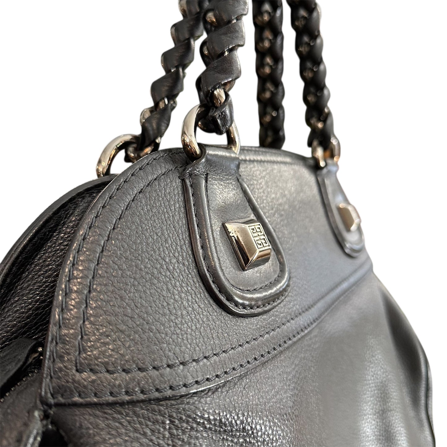 Givenchy Chain Wrap Nightingale Large Leather Tote Bag