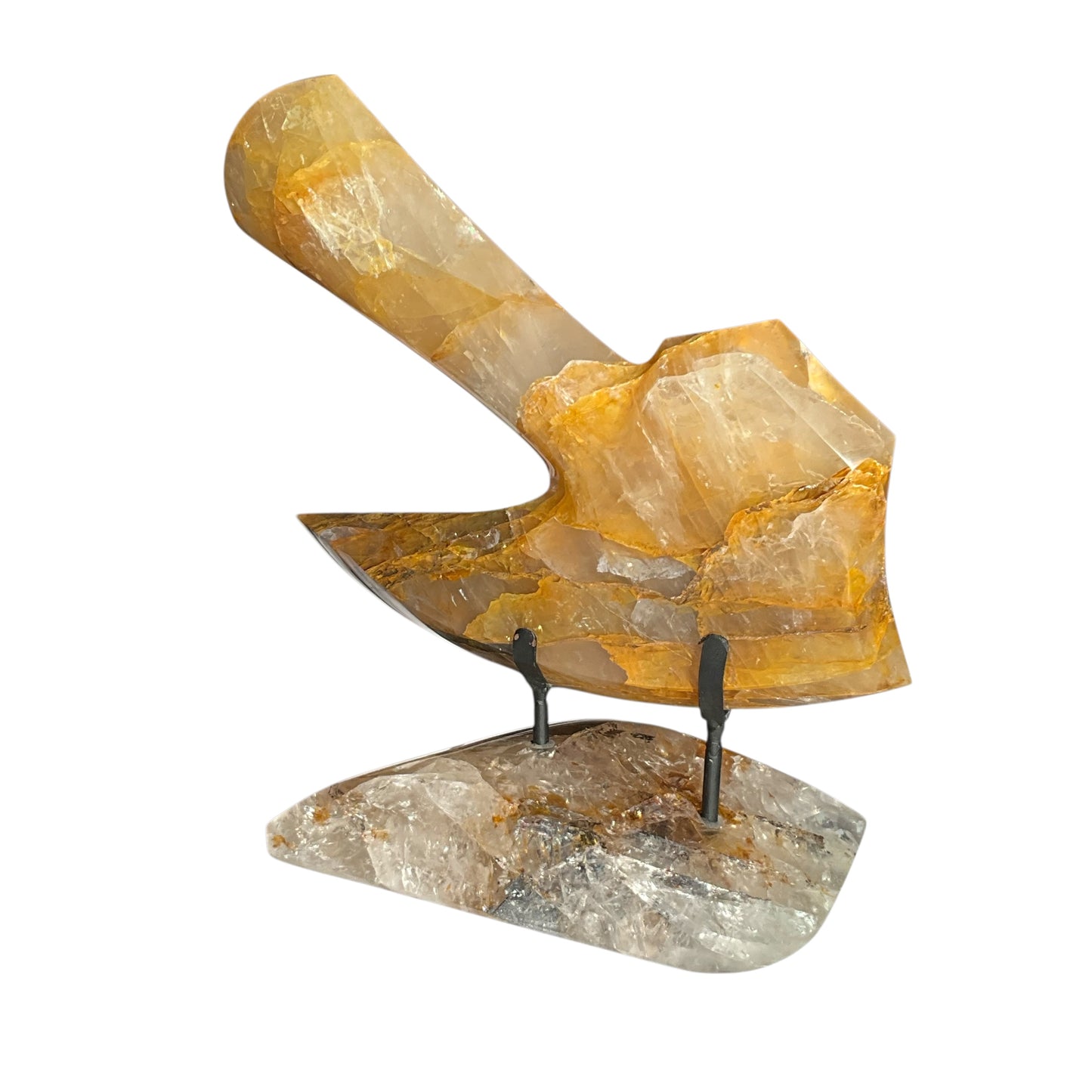 Hatchet #3 Hematoid Crystal with Crystal Base