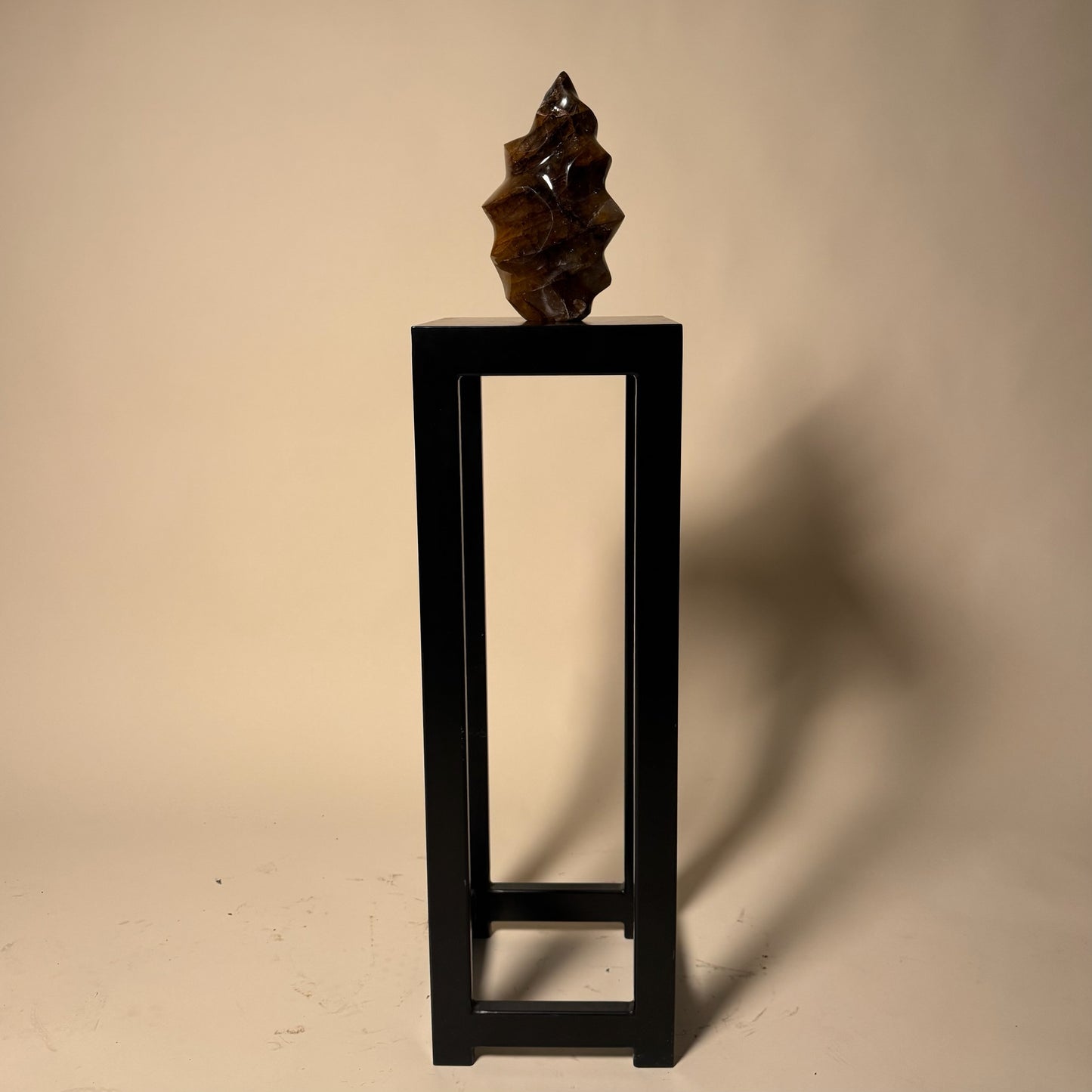 Spiral Cut Dark Golden Healer Crystal