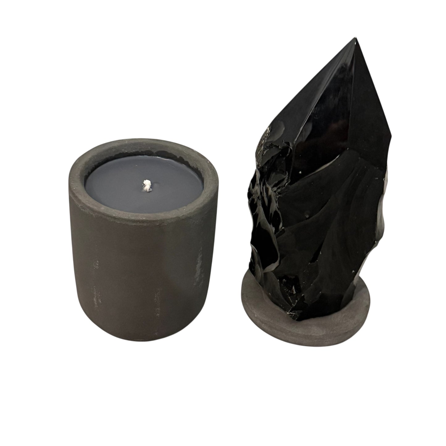 369 For House of Nulla Black Rose Candle with Obsidian Lid 15