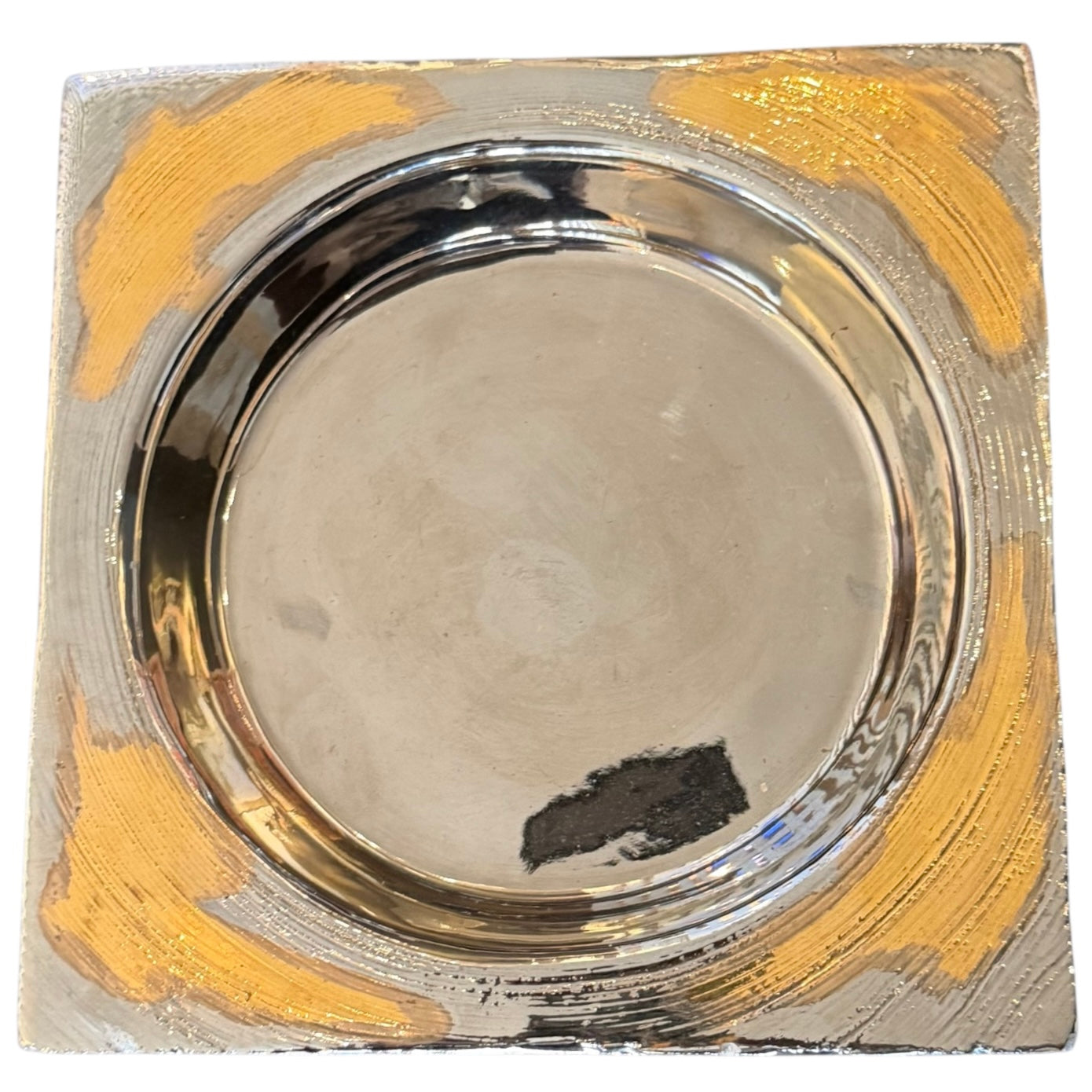 Vintage 1960's Mid-Century Modern Plated Ashtray