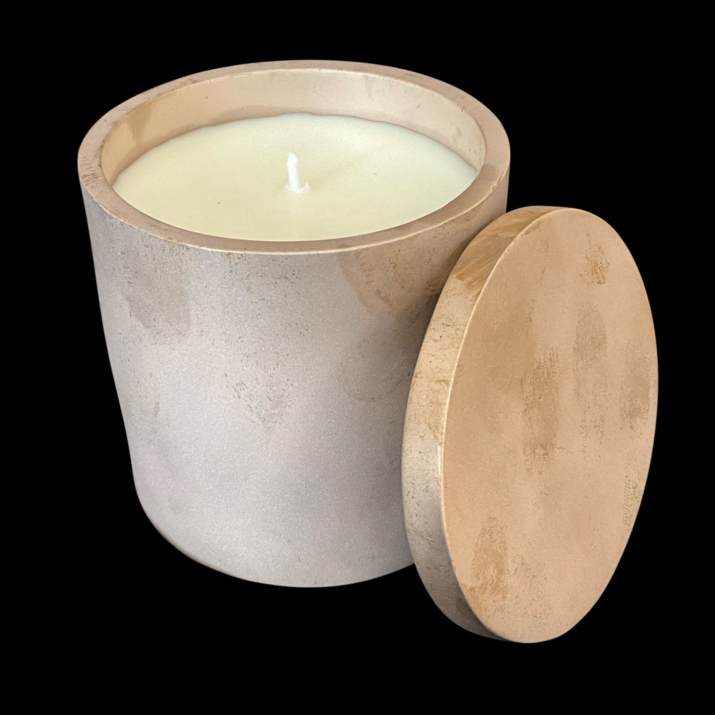 Solid Bronze Gardenia Candle with Lid Z