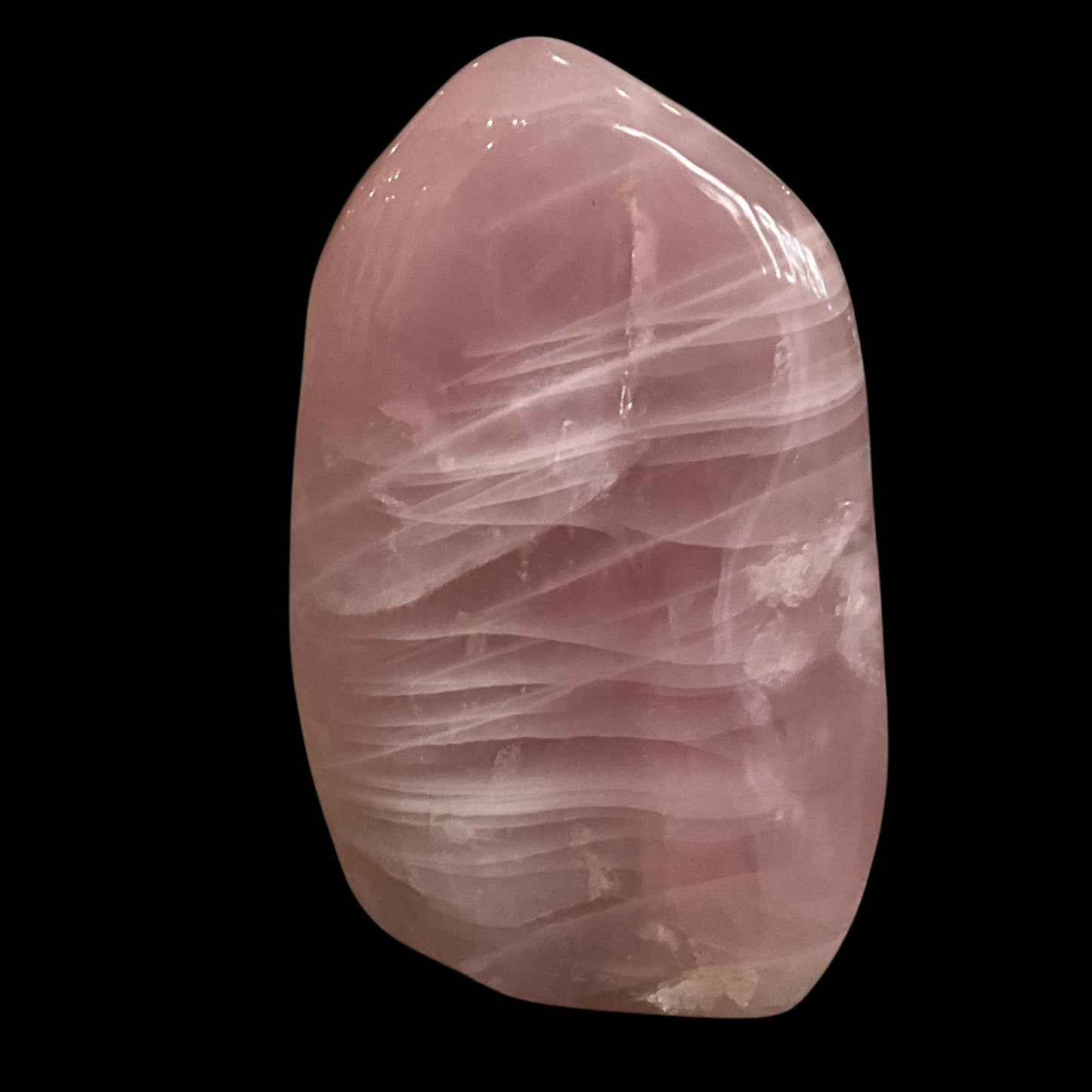 Rose Quartz Free-Standing Abstract Crystal