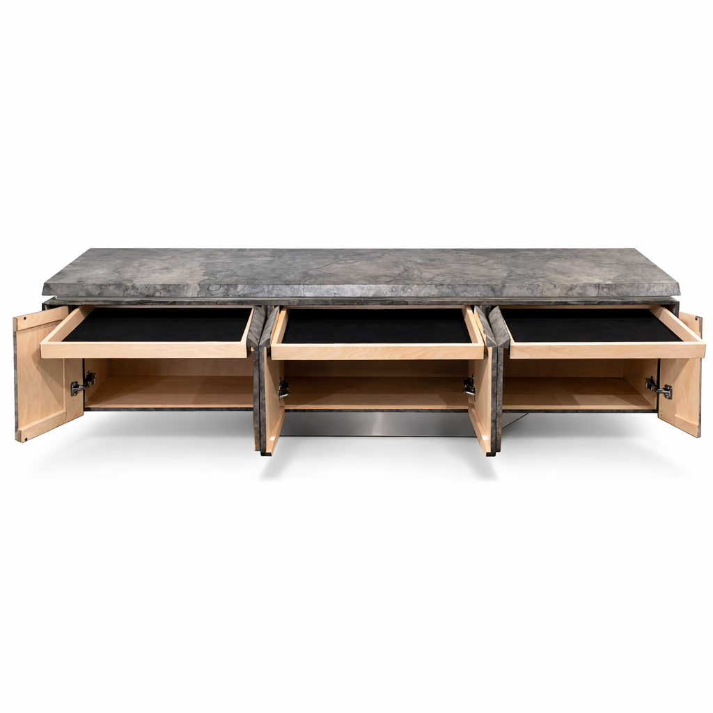 Goat Skin Buffet Credenza