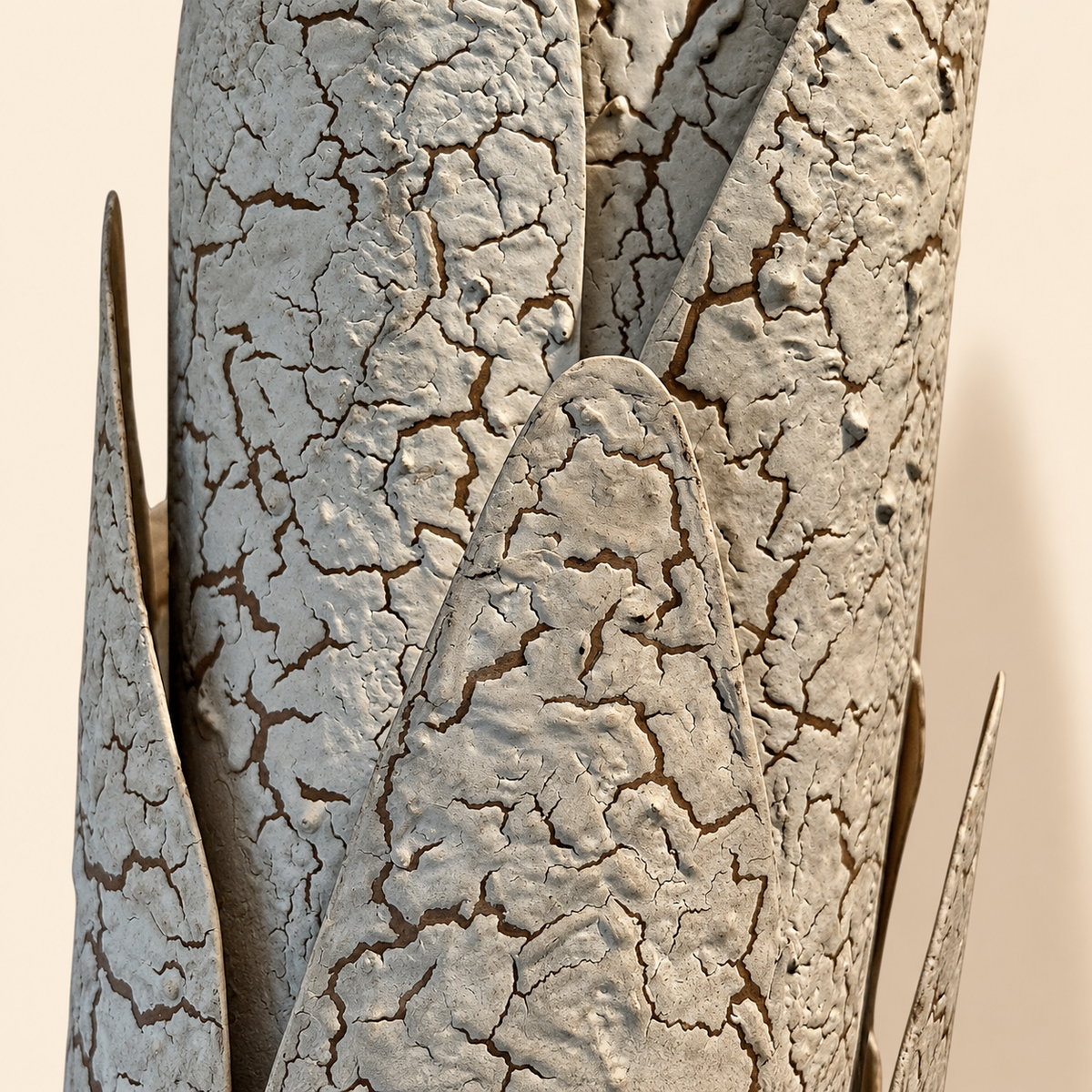 Pair of Custom Postmodern Textured Brutalist Sconces
