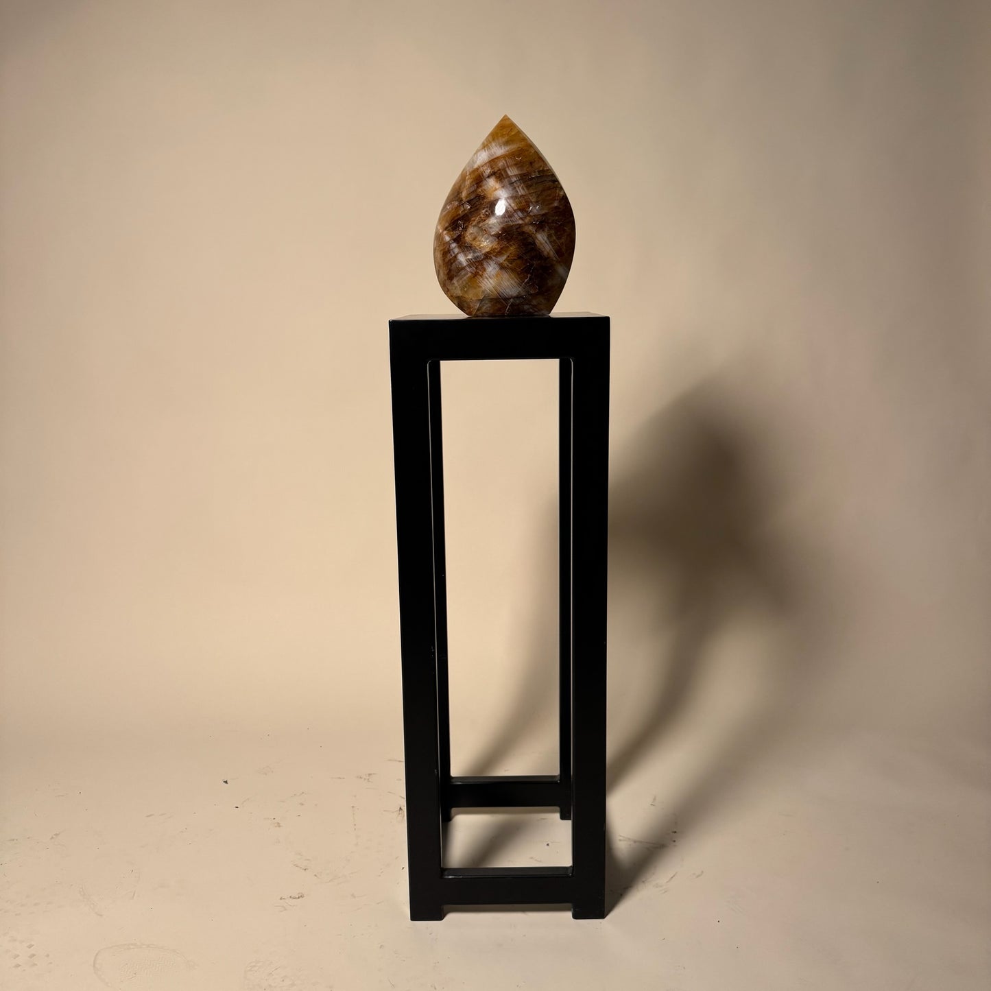 Large Flame Cut Golden Healer Crystal