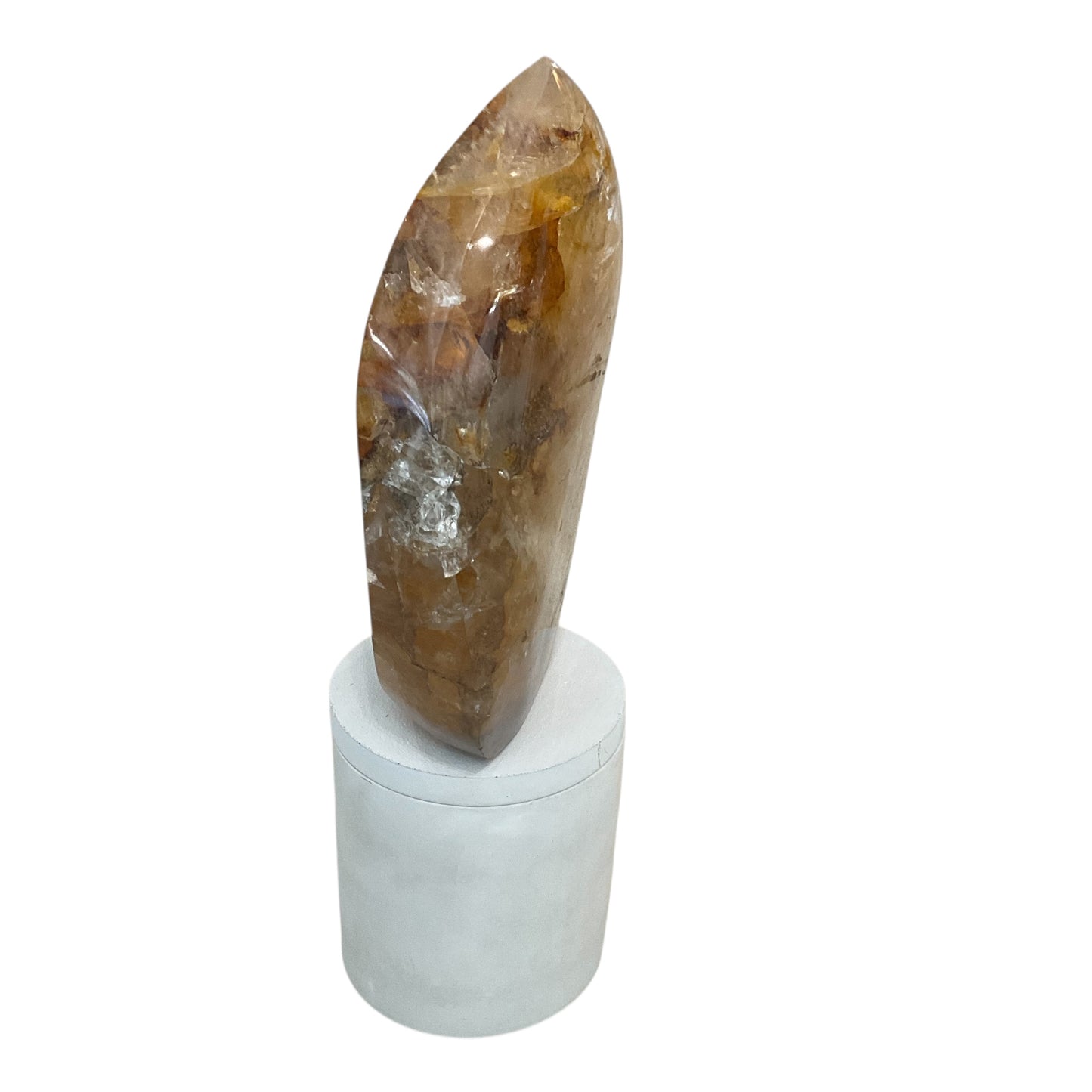 Large Flame Hematoid Crystal Lid Gardenia Candle