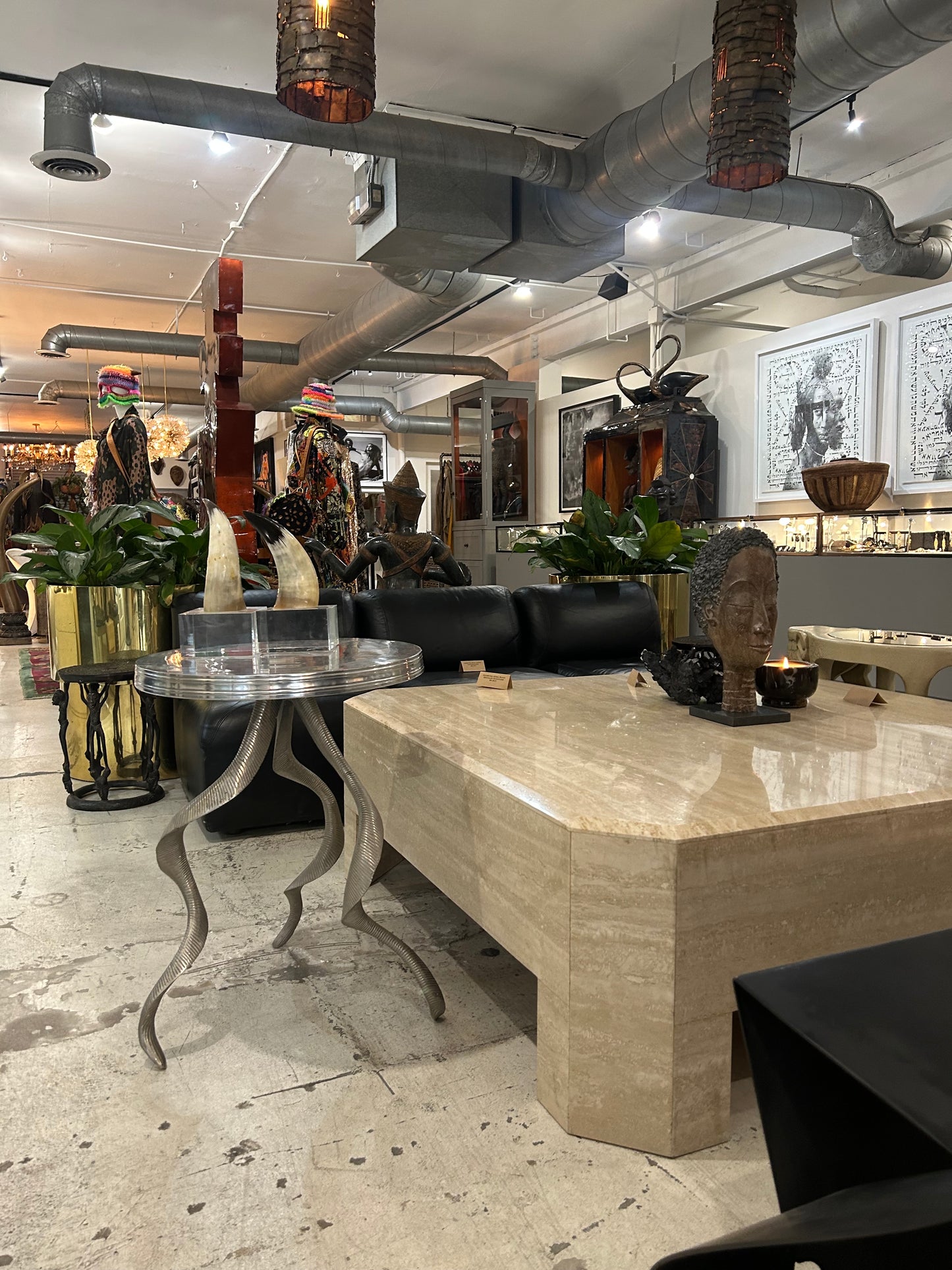 Pair of Arthur Court Gueridon Aluminum Tables