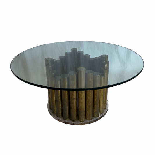Brass on Lucite Table Base