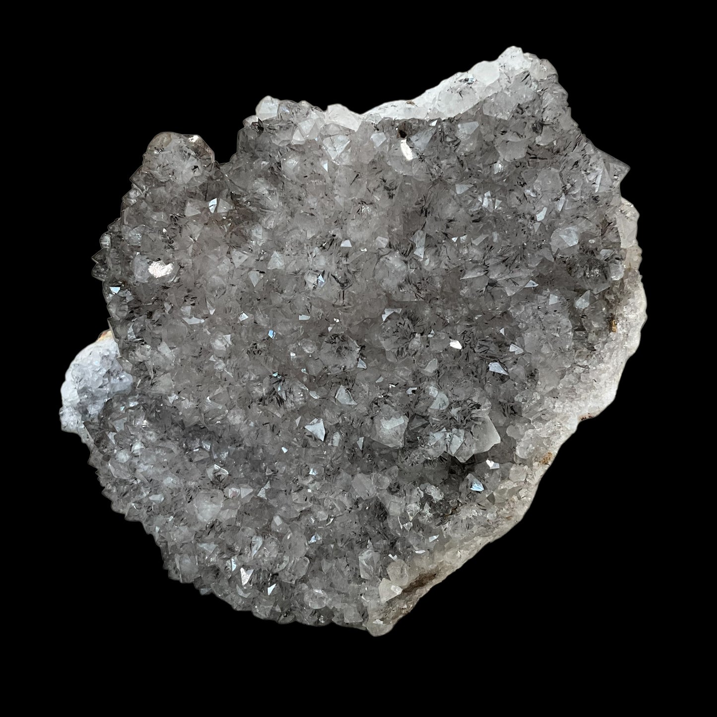 Quartz Crystal with Manganese Free-Standing Cluster