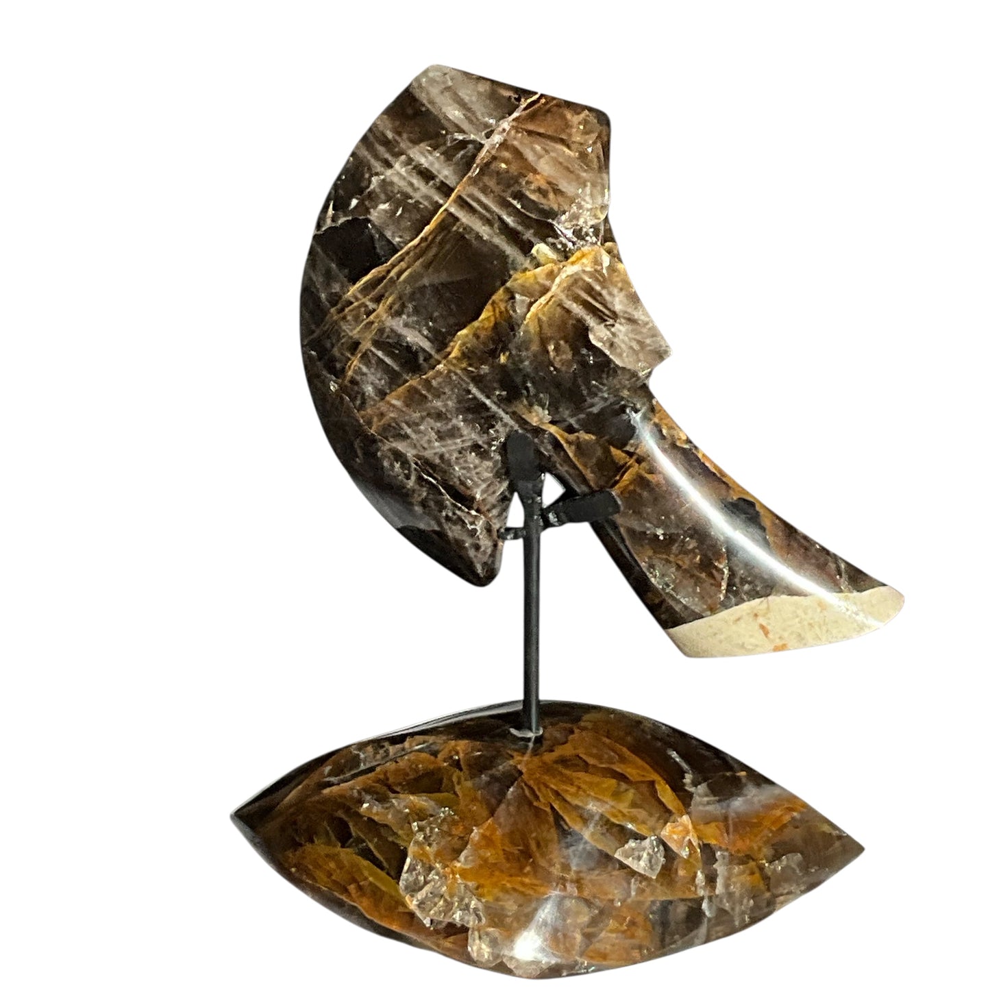 Hematoid Crystal Abstract Hatchet on Crystal Base #1