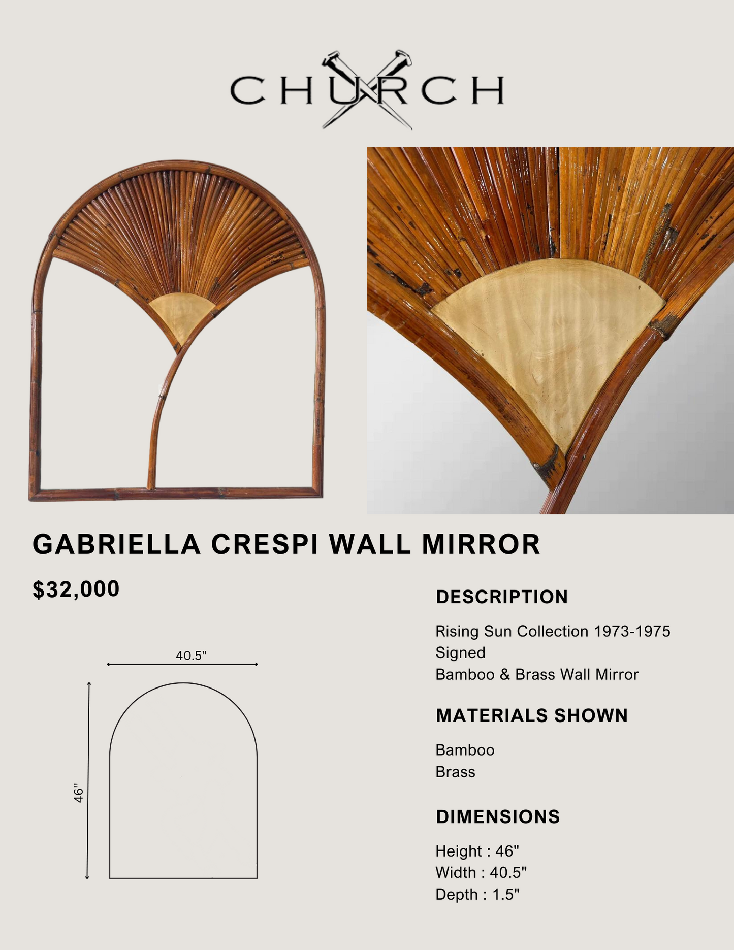 Gabriella Crespi Mirror