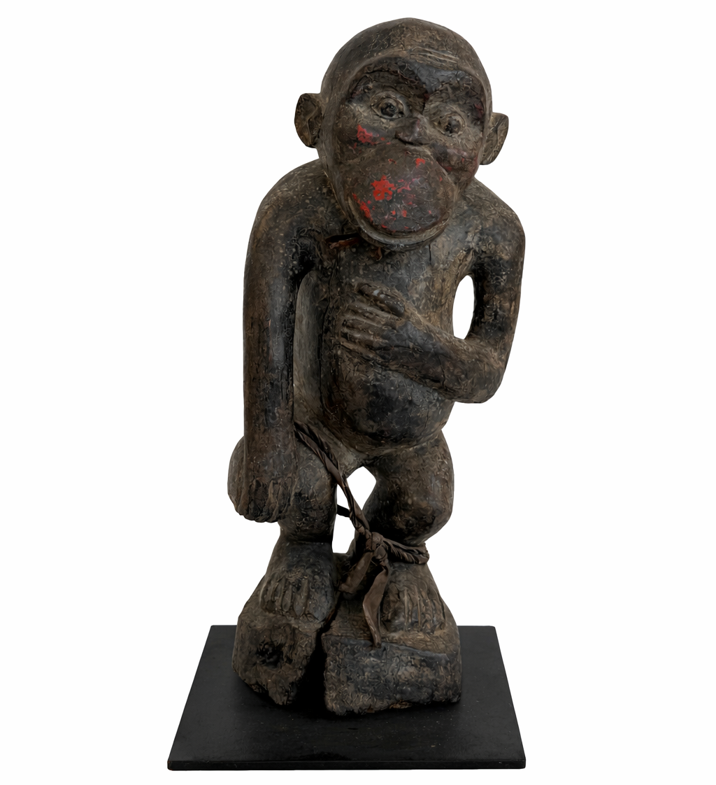 Fang (Bulu) Wooden Monkey Figure