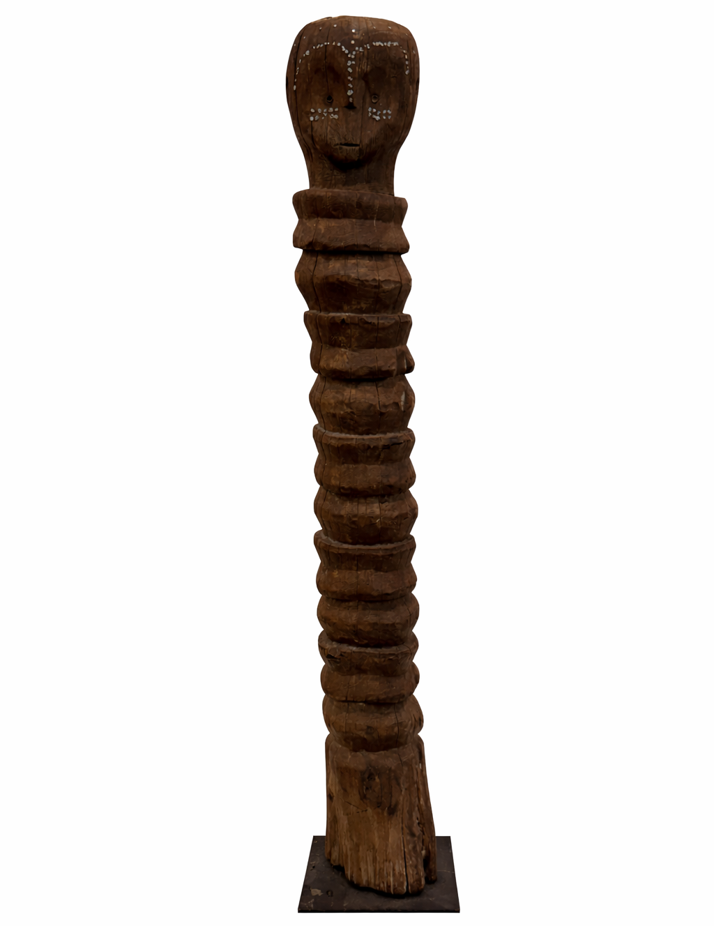 Bongo Ringed Funerary Pole Figure