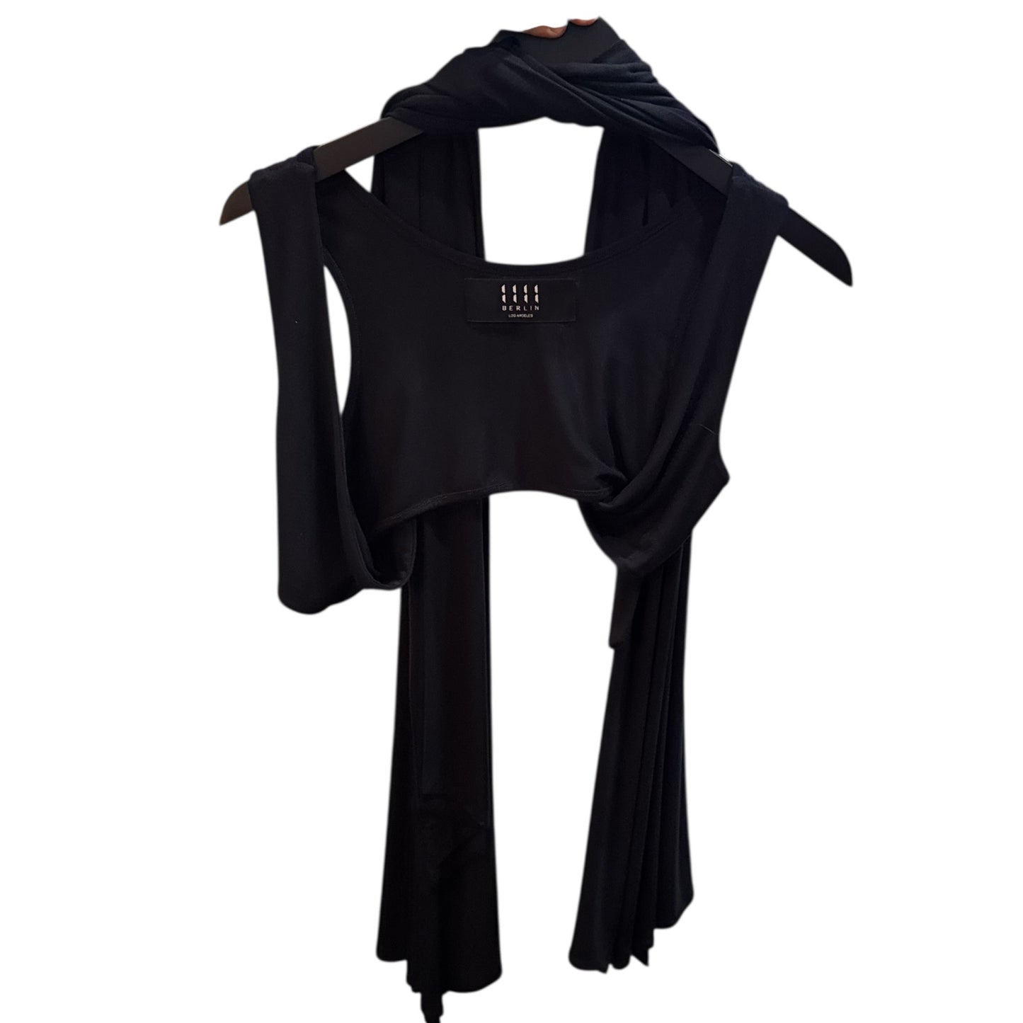 11:11 Sleeveless Top with Ties Black