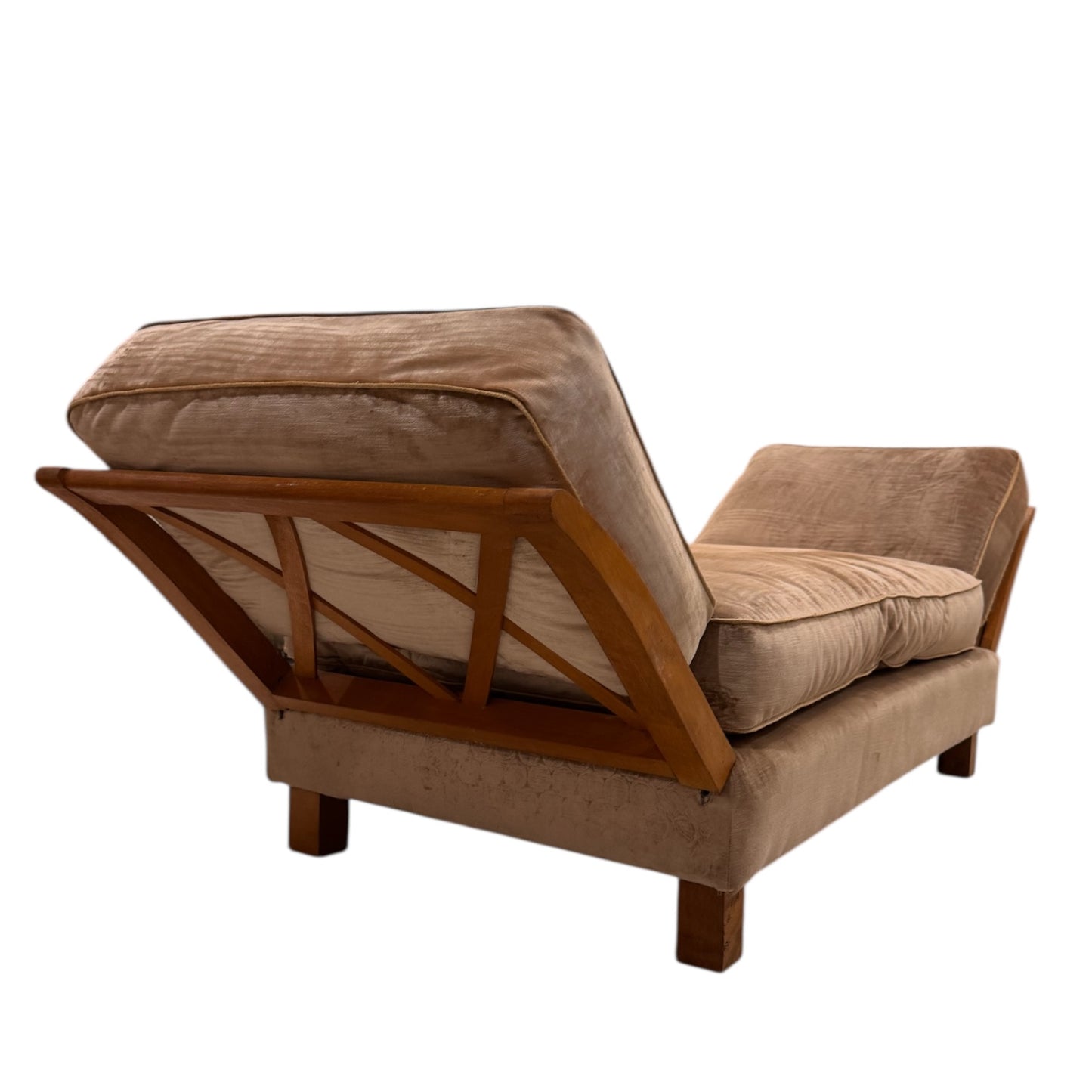 Croisillon Alexandrie 1940’s French Daybed in the Manner of Jean Royere