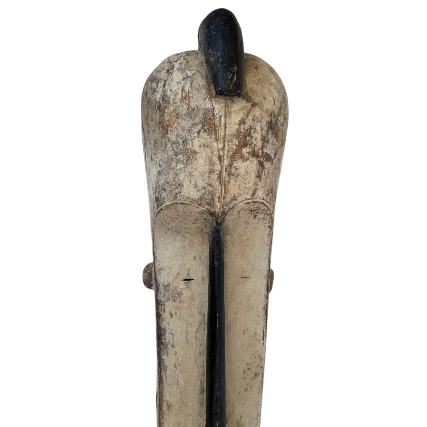 XL White & Black Fan Mask Gabon