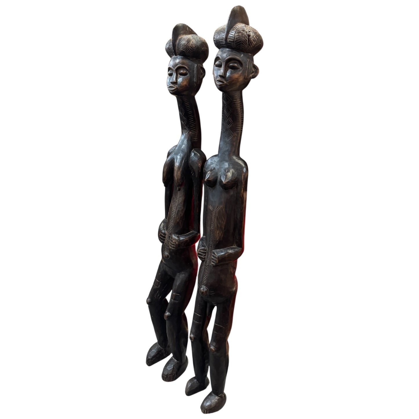 Pair of African Wooden Sculptures