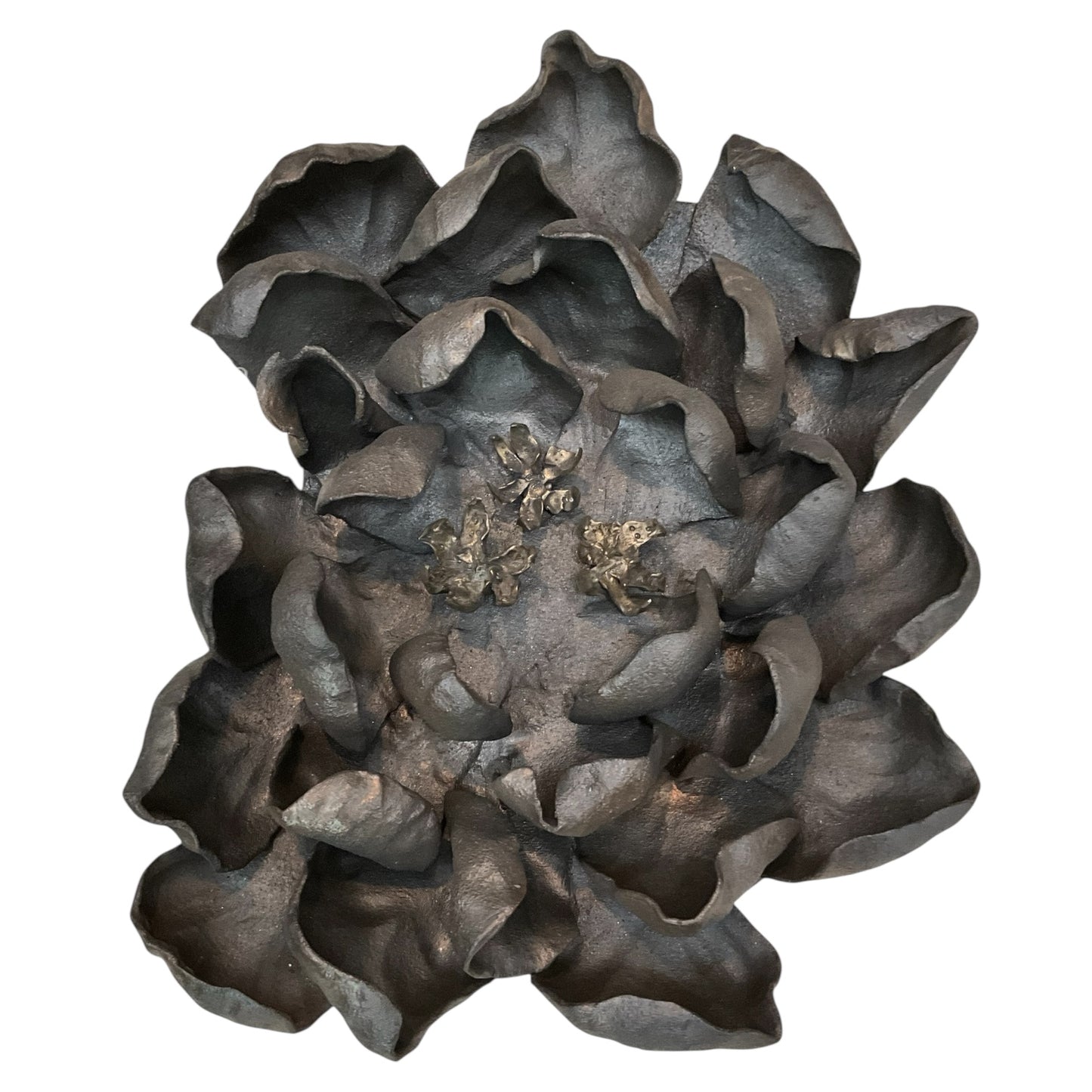 Prehistoric Bronzed Fleur | 2023, Ceramic & Bronze