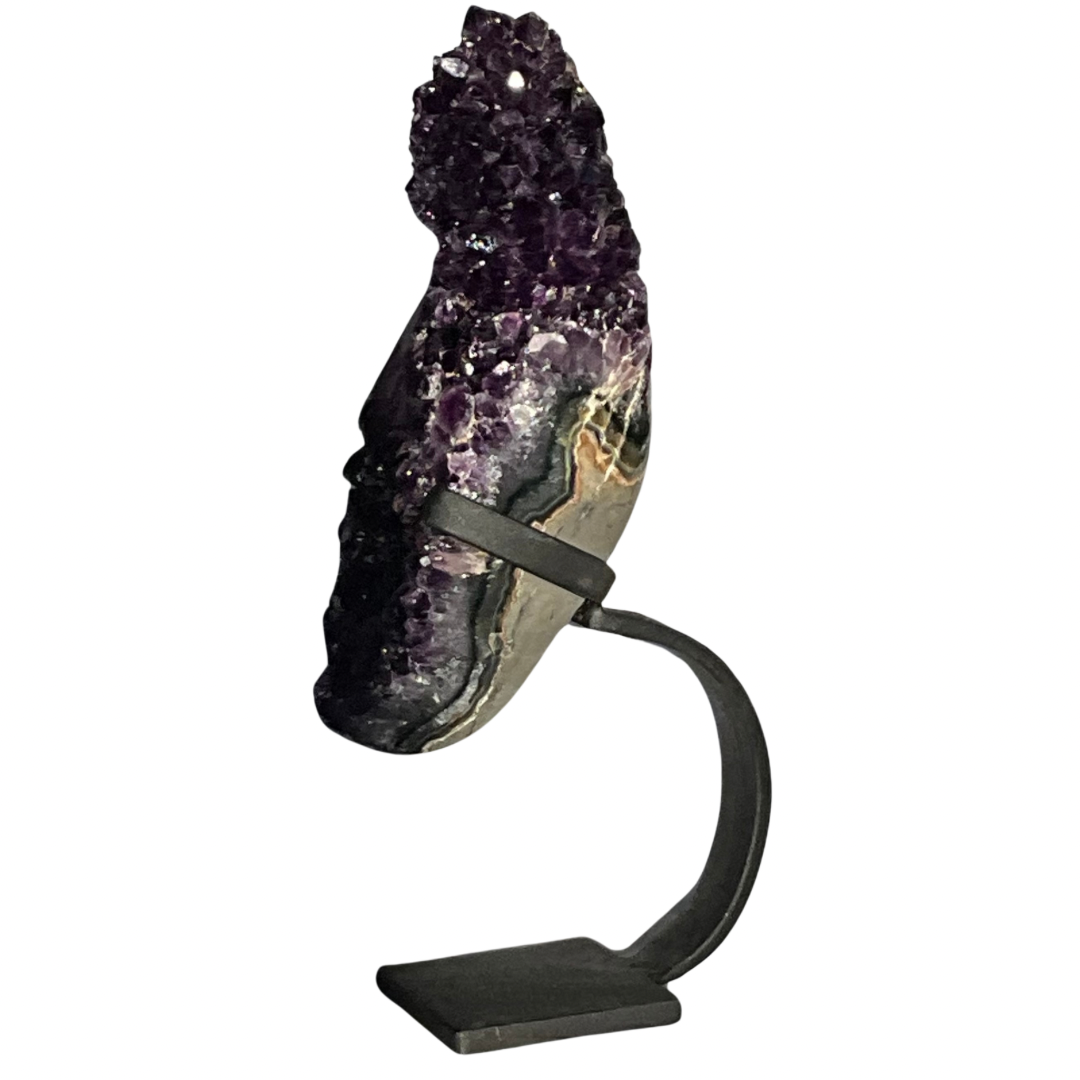 Amethyst Crystal Geode on Stand