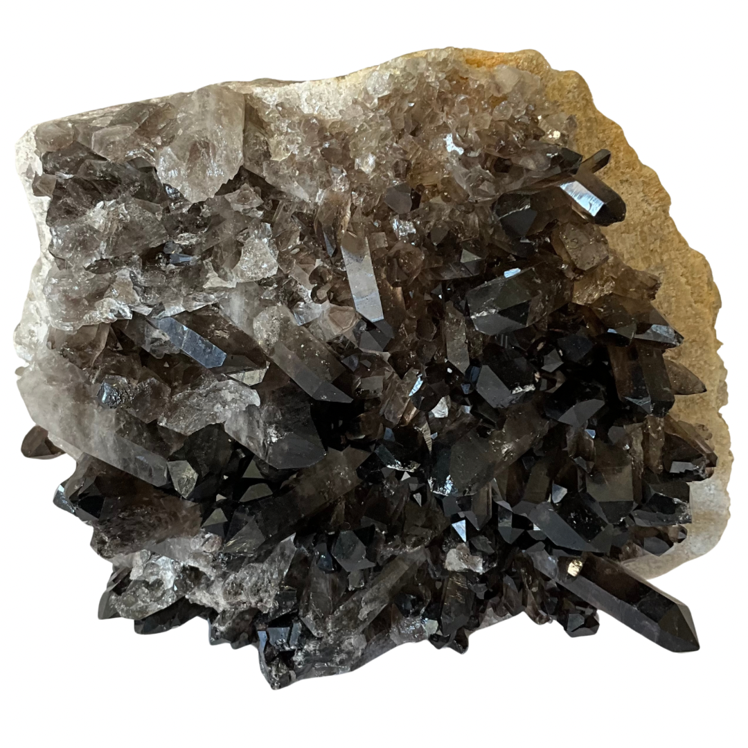 Smoky Quartz Crystal Generators Cluster