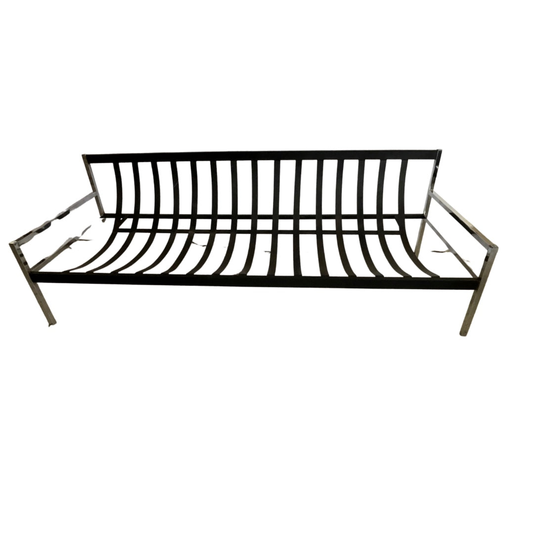 1970's Chrome Frame Sling Back Sofa