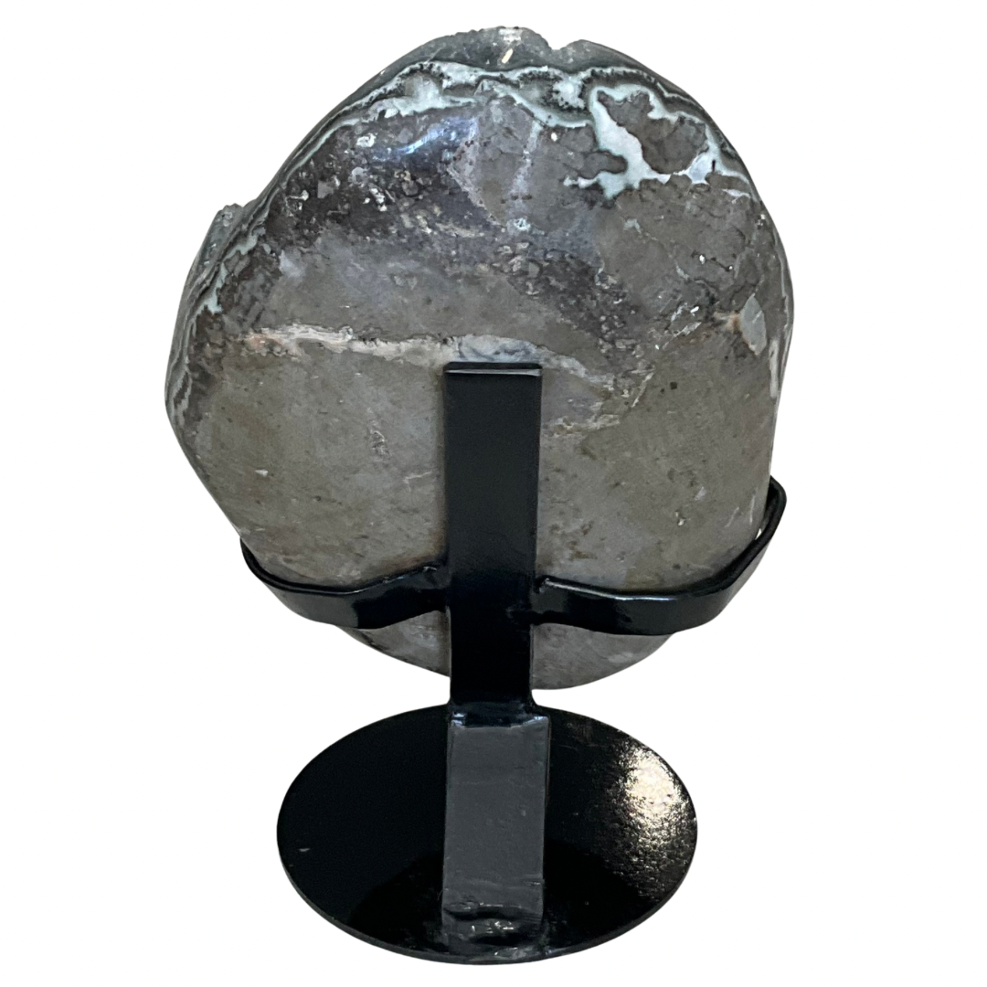 Amethyst Crystal Geode on Custom Stand