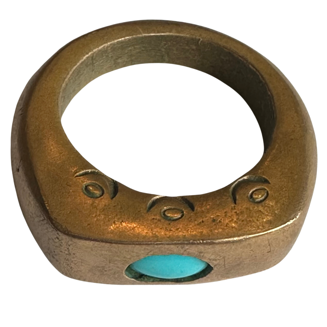 Sleeping Beauty Turquoise & Bronze Ring