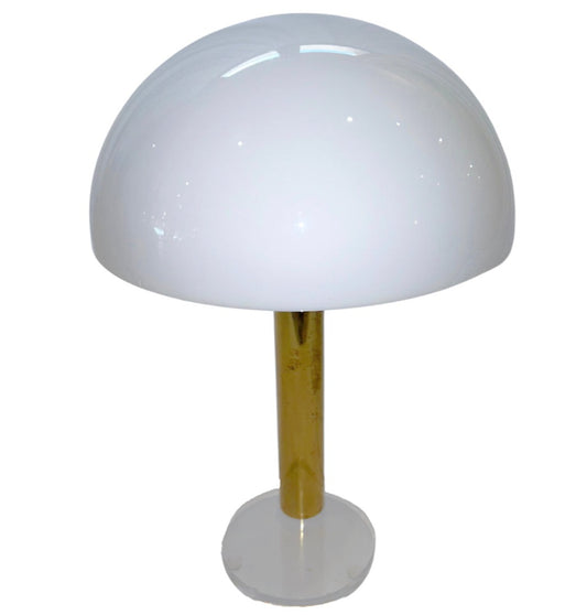 Mushroom Brass Touch-Activated Table Lamp