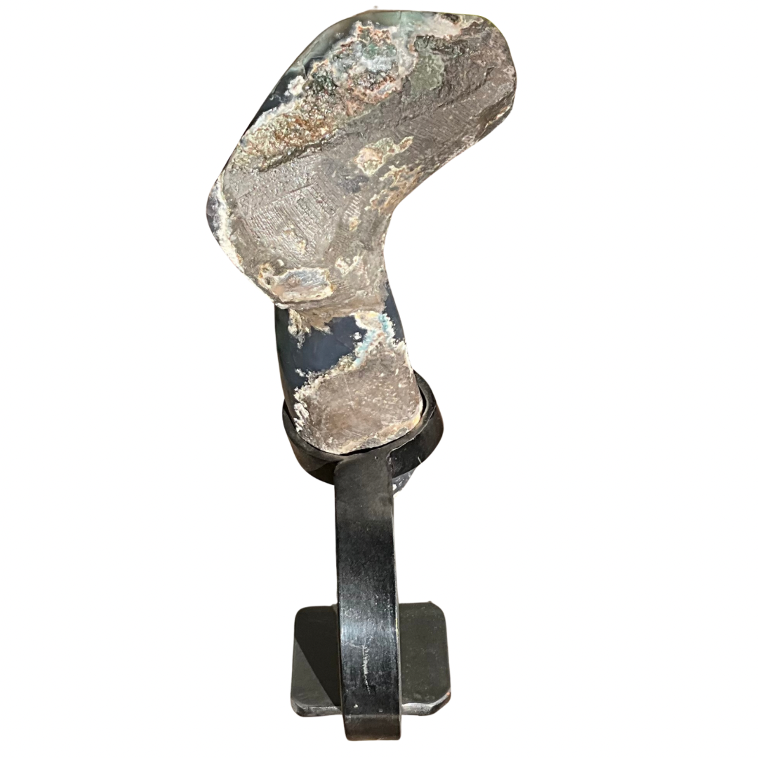 Narrow Amethyst Crystal Geode on Stand