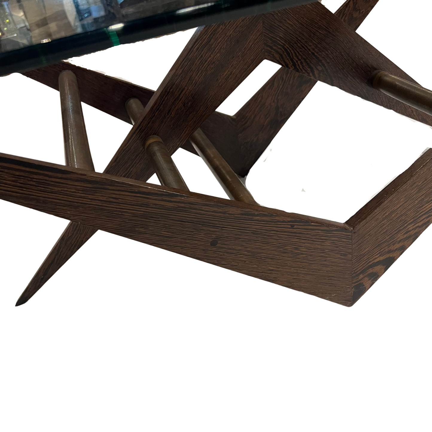 Pair of Angular Wood Tables