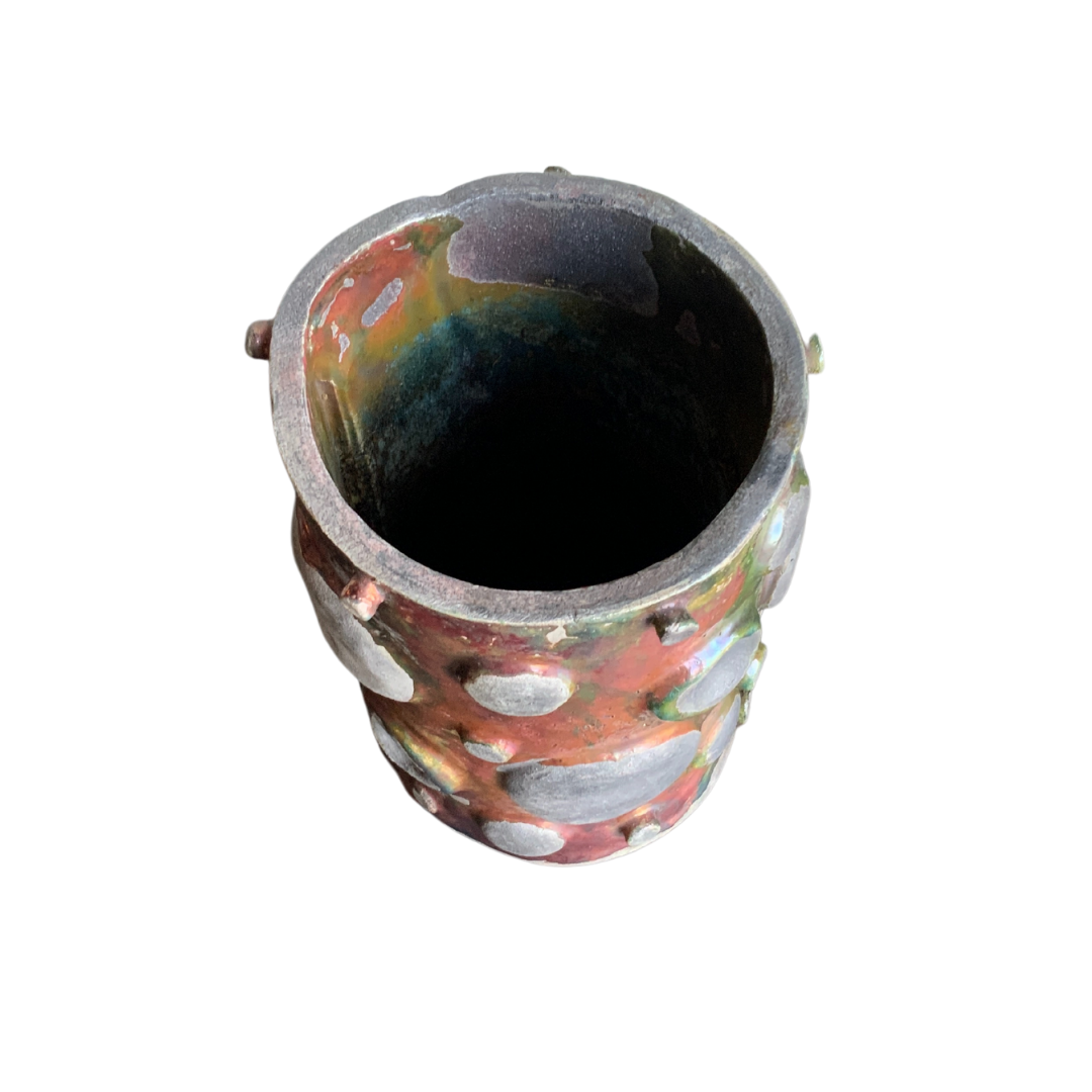 Artisan brutalist pottery vase
