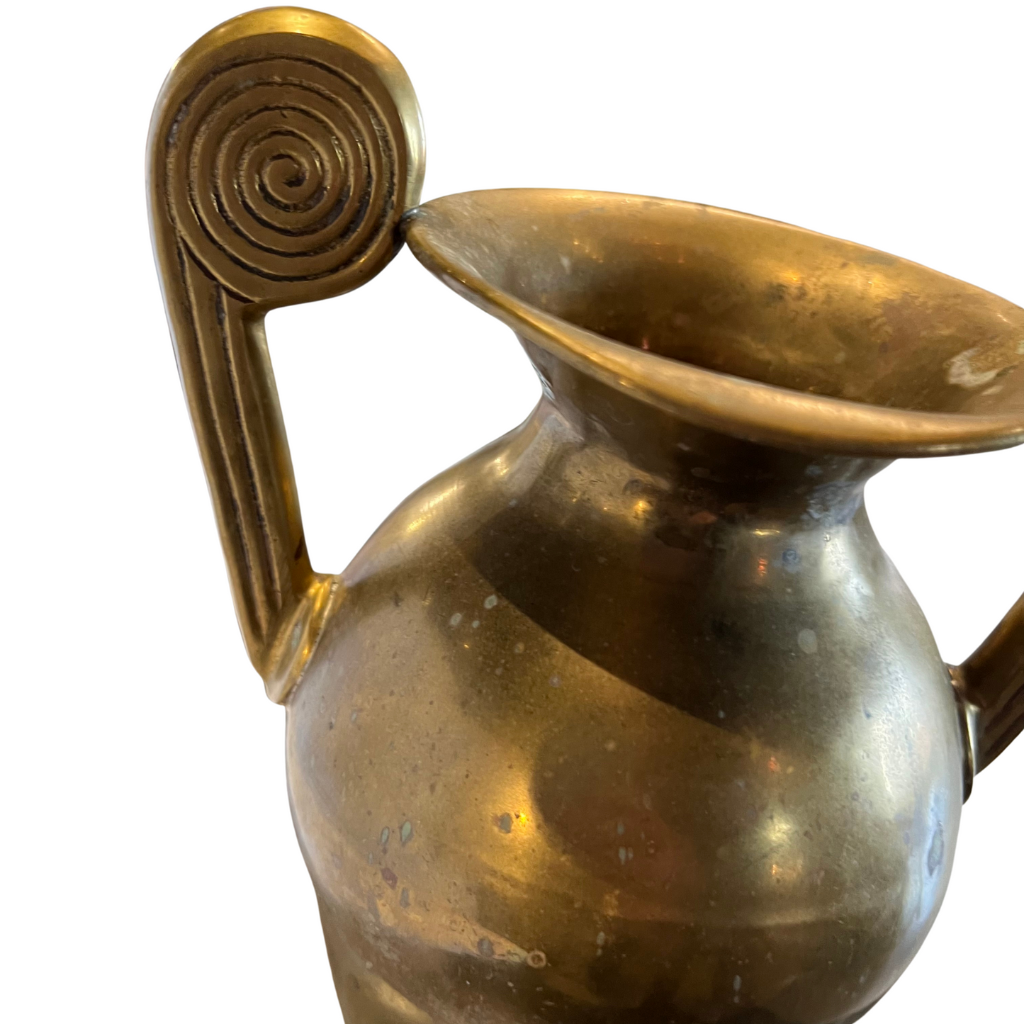 Bronze Vase with Spiral Design Handles